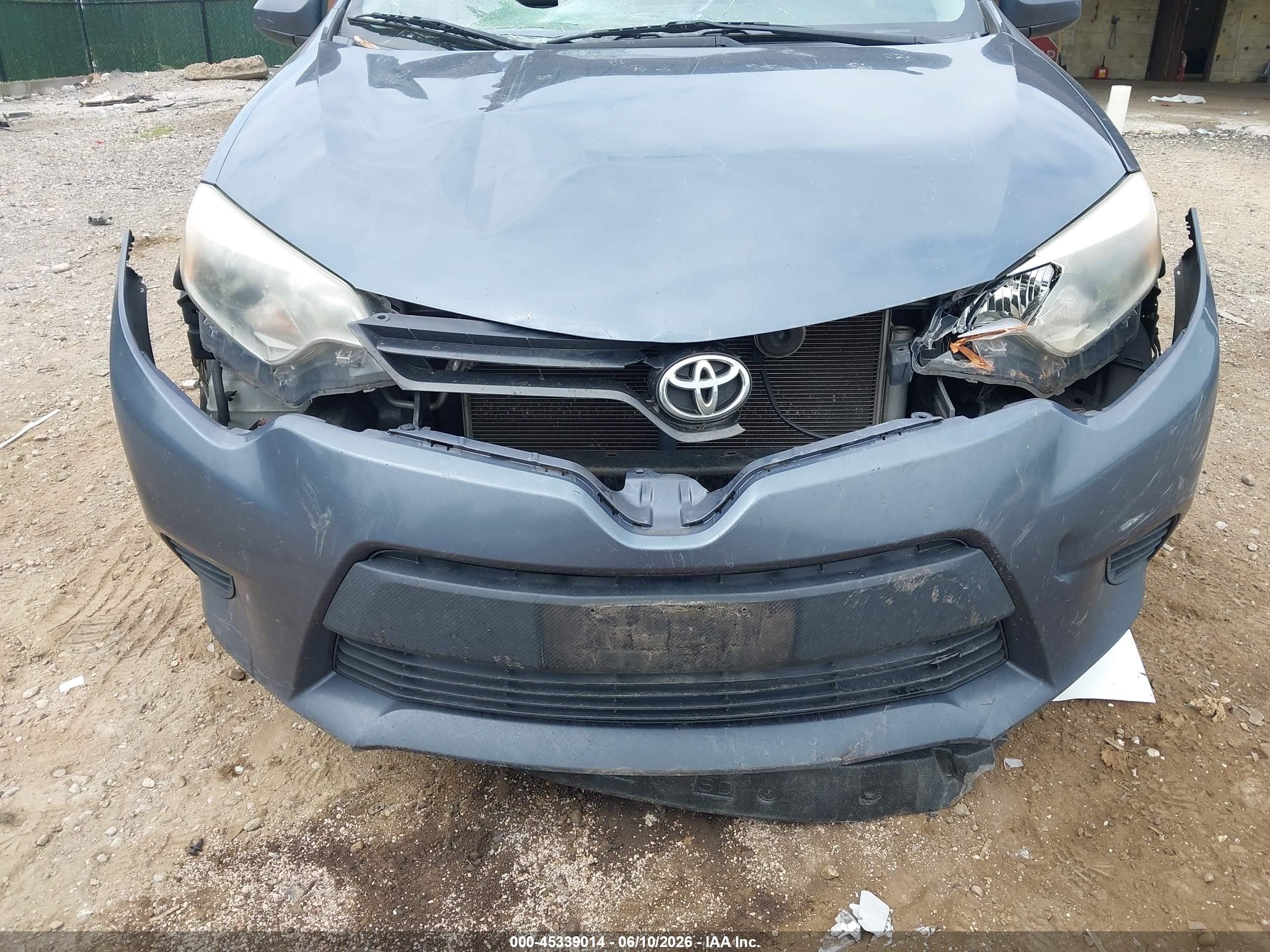 2014 Toyota Corolla Le Gray vin: 2T1BURHE3EC079761