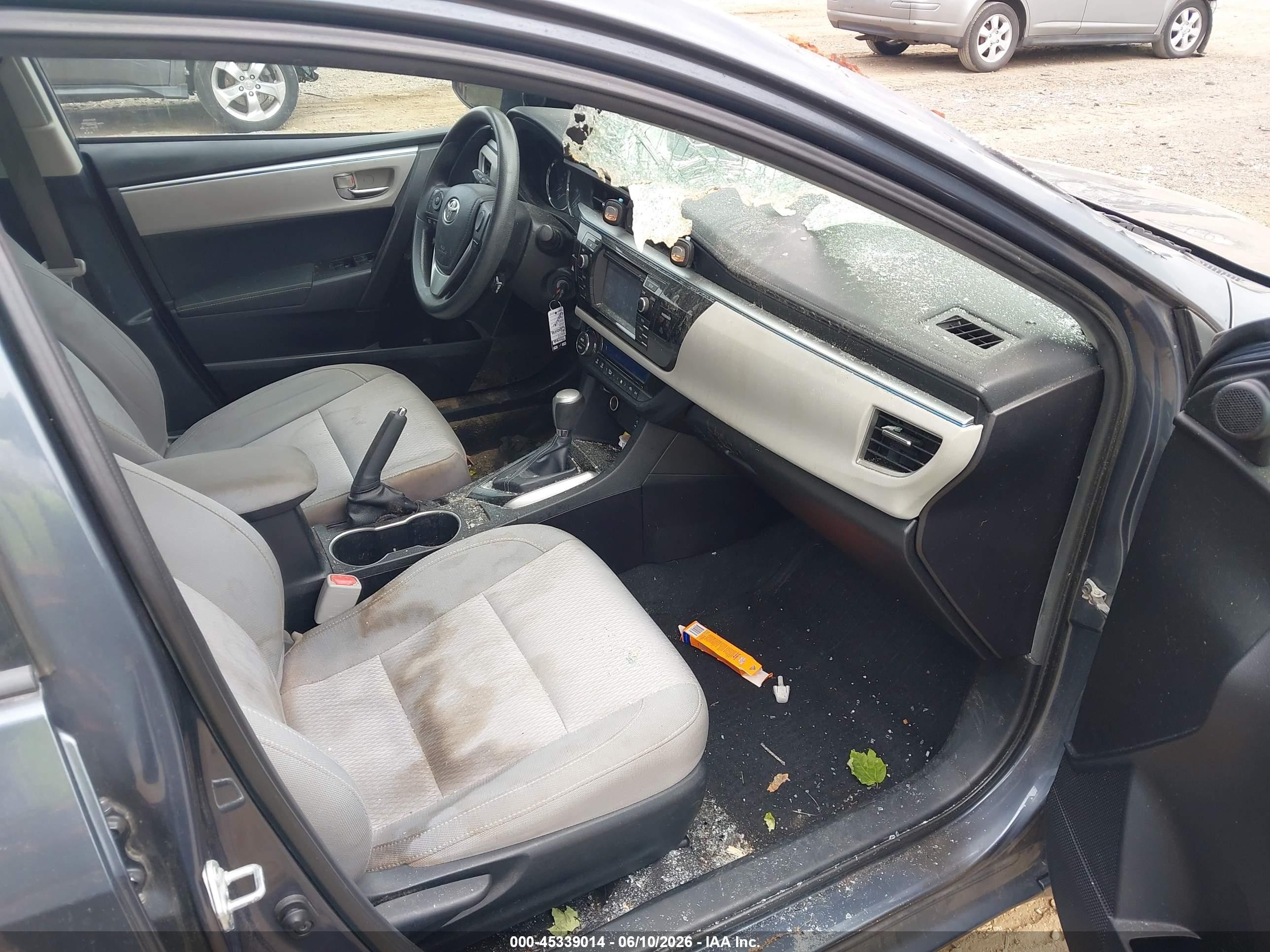 2014 Toyota Corolla Le Gray vin: 2T1BURHE3EC079761