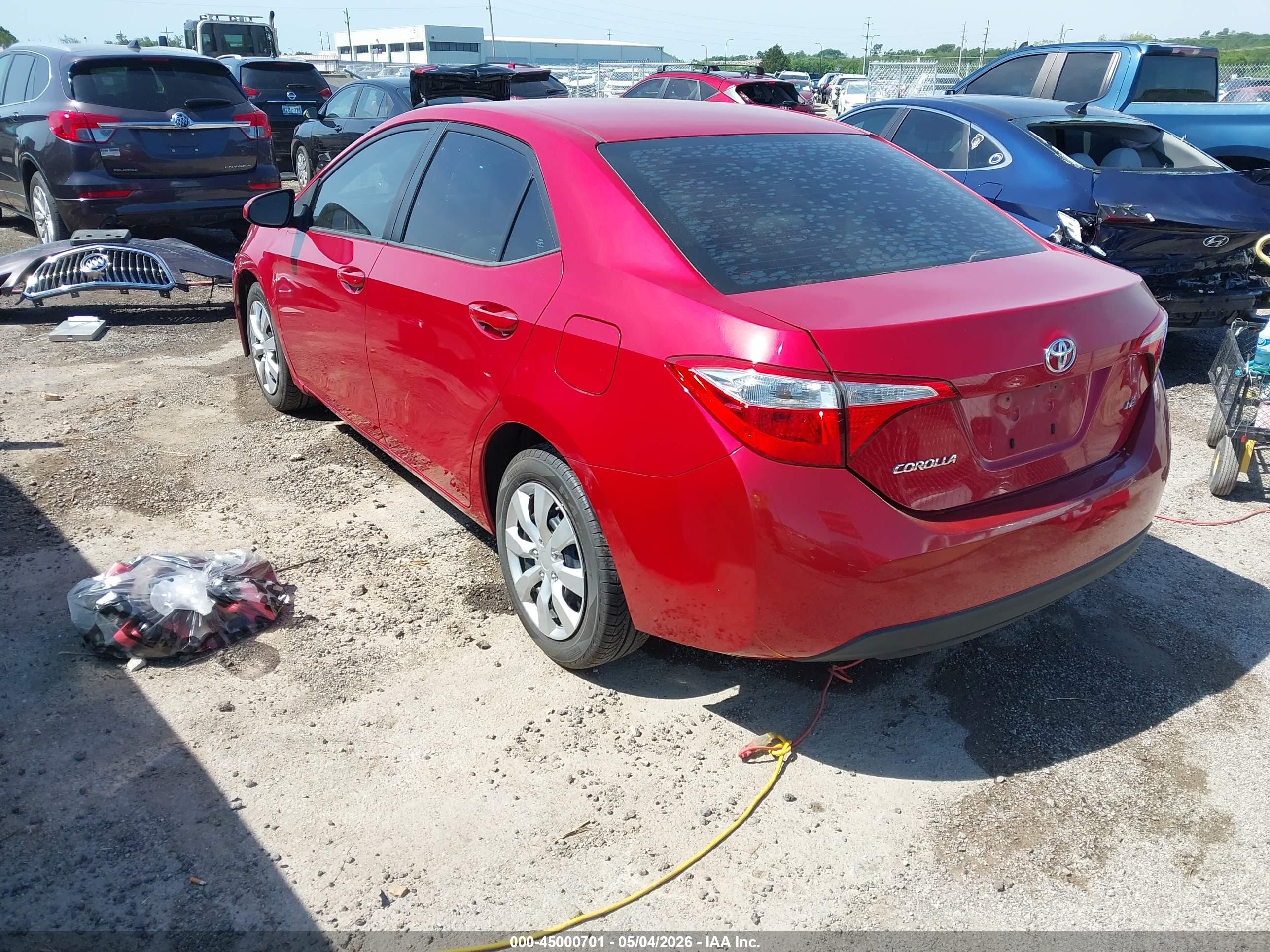2014 Toyota Corolla Le Red vin: 2T1BURHE3EC112726