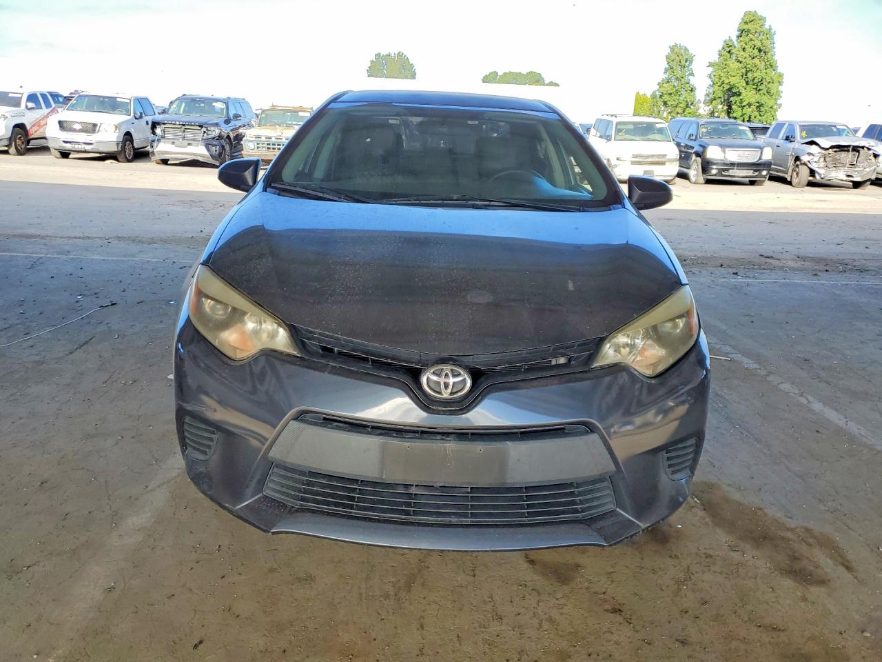 2014 Toyota Corolla Le Gray vin: 2T1BURHE3EC124519