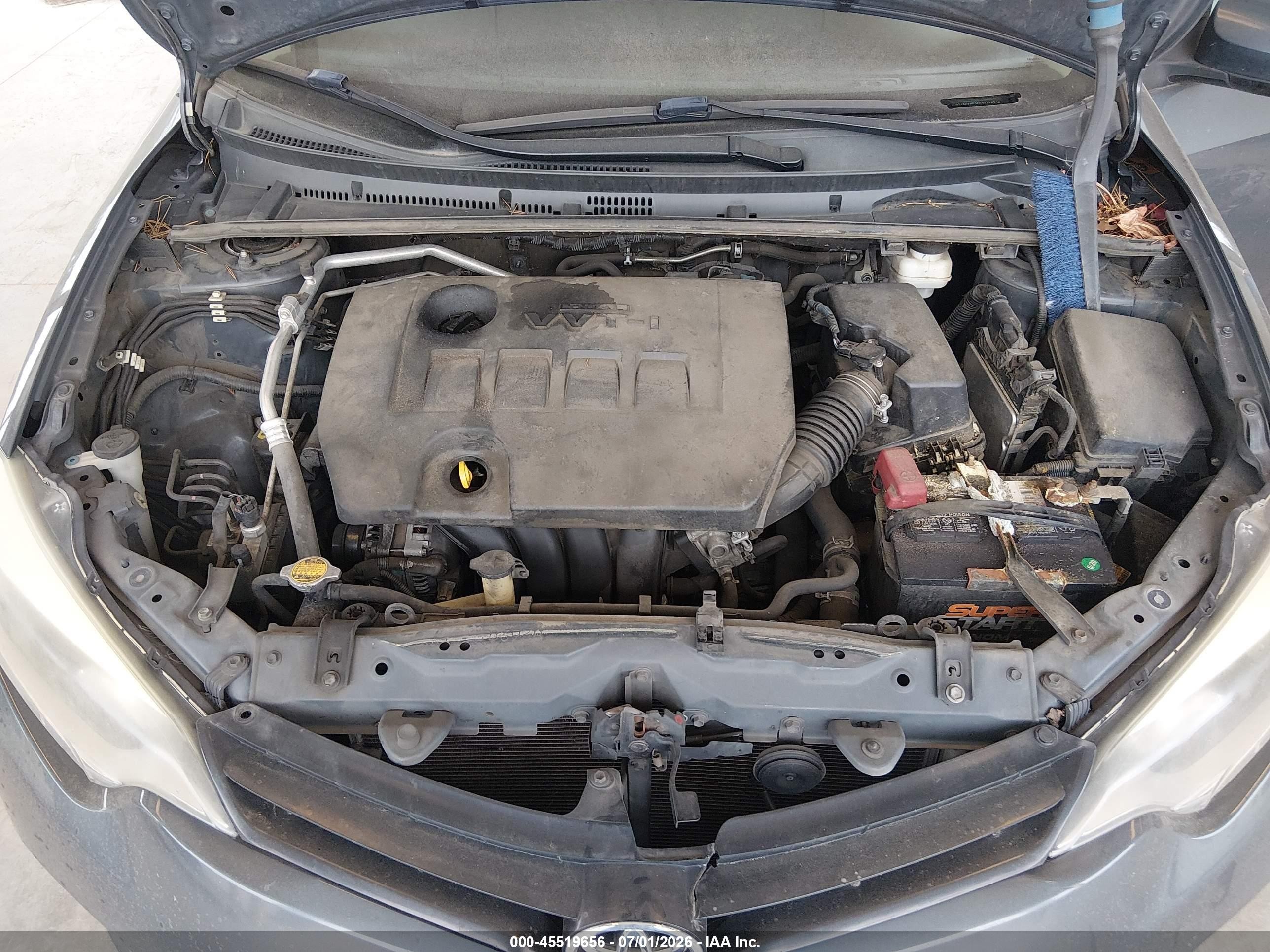 2014 Toyota Corolla Le Gray vin: 2T1BURHE3EC127243