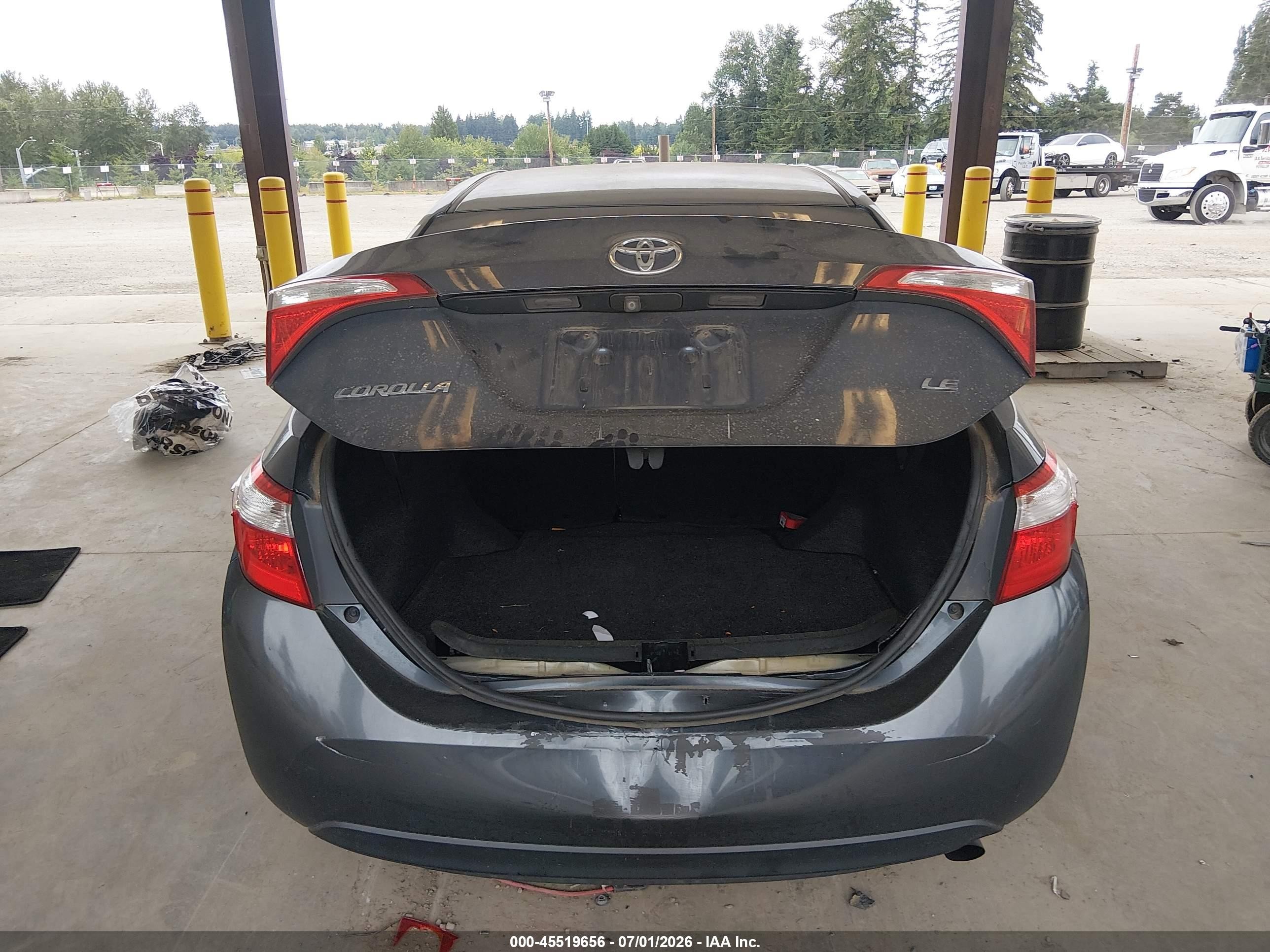 2014 Toyota Corolla Le Gray vin: 2T1BURHE3EC127243