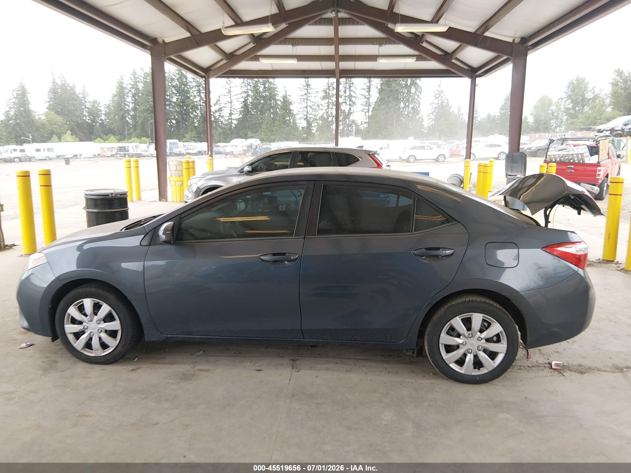 2014 Toyota Corolla Le Gray vin: 2T1BURHE3EC127243