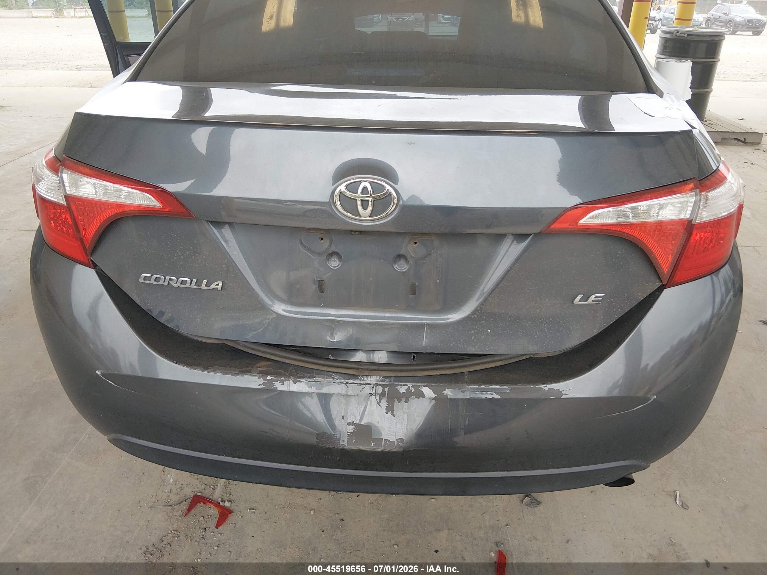 2014 Toyota Corolla Le Gray vin: 2T1BURHE3EC127243