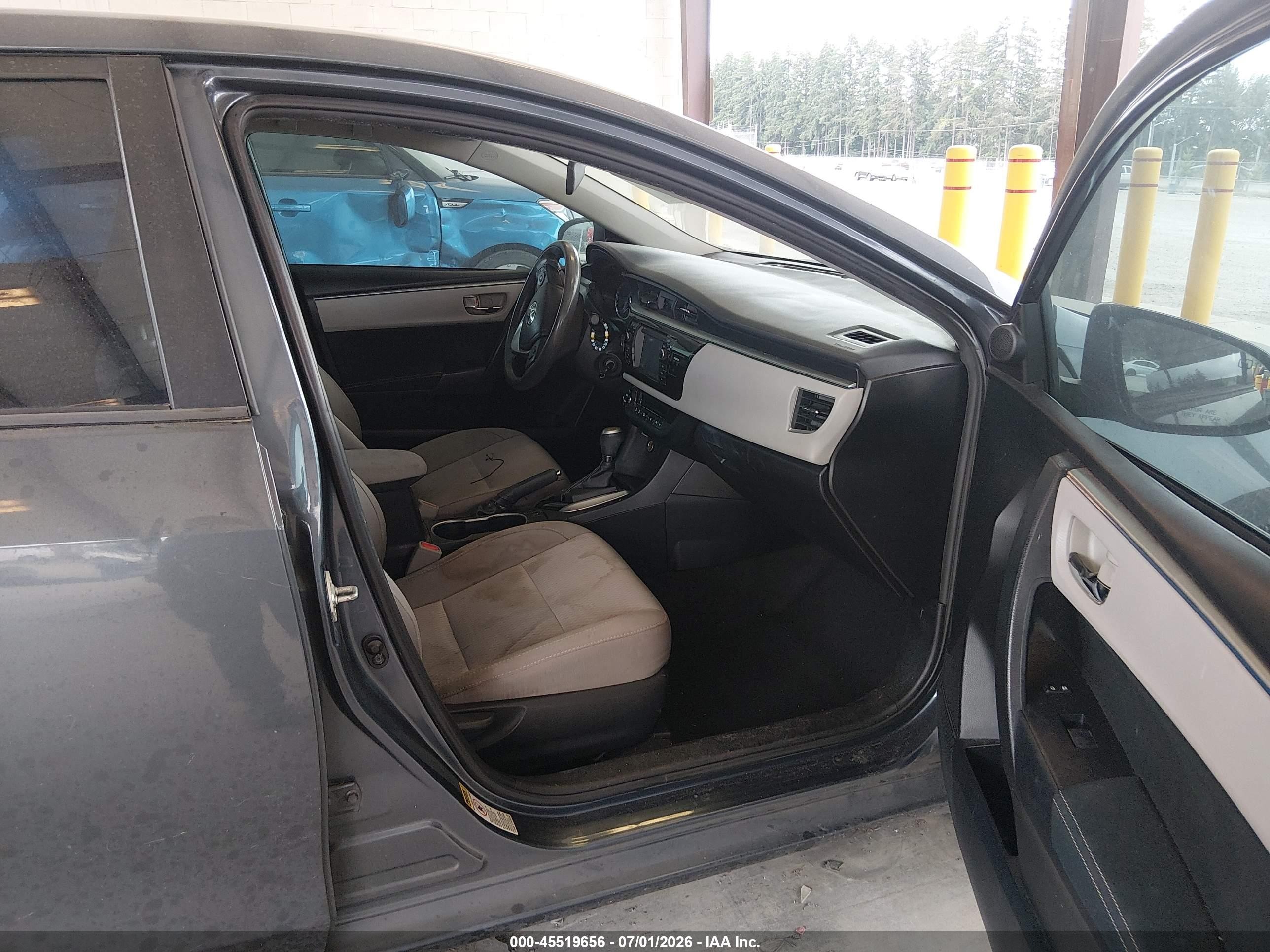 2014 Toyota Corolla Le Gray vin: 2T1BURHE3EC127243