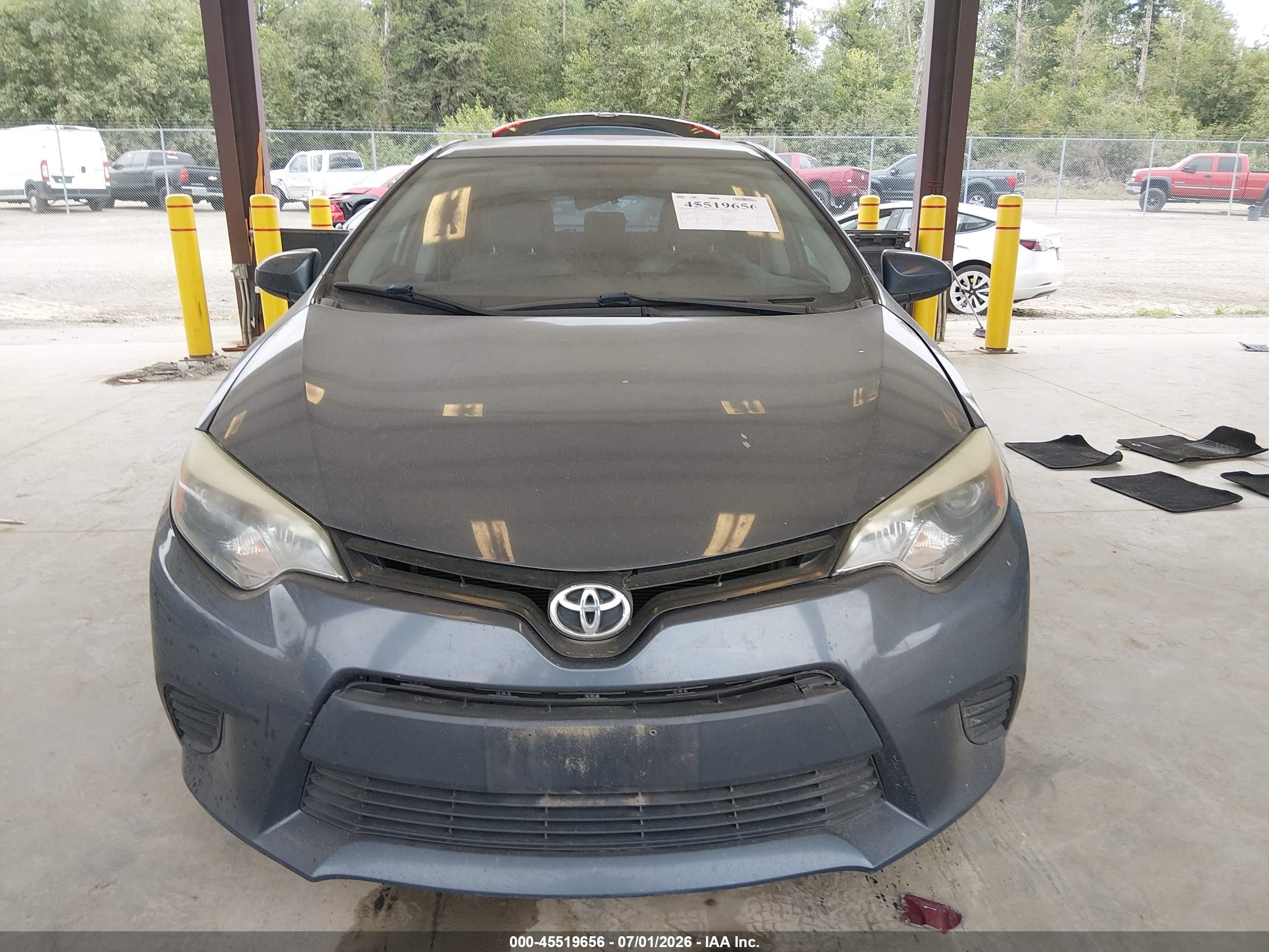2014 Toyota Corolla Le Gray vin: 2T1BURHE3EC127243