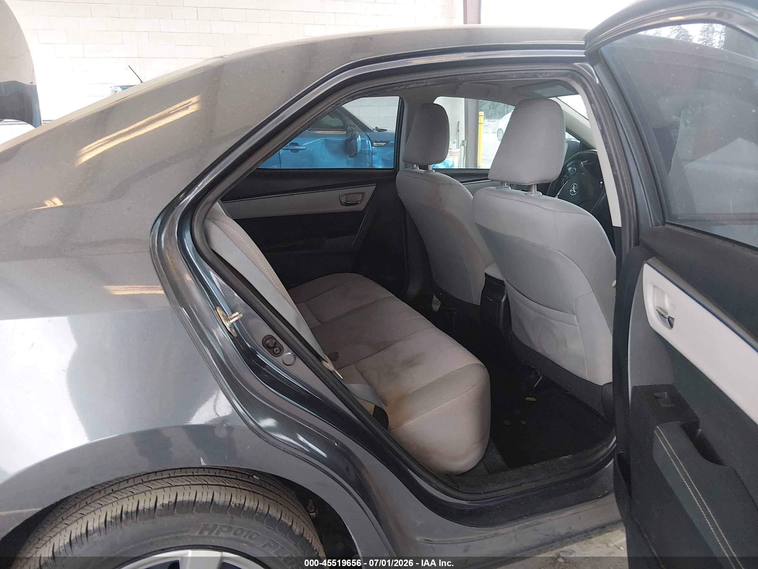 2014 Toyota Corolla Le Gray vin: 2T1BURHE3EC127243