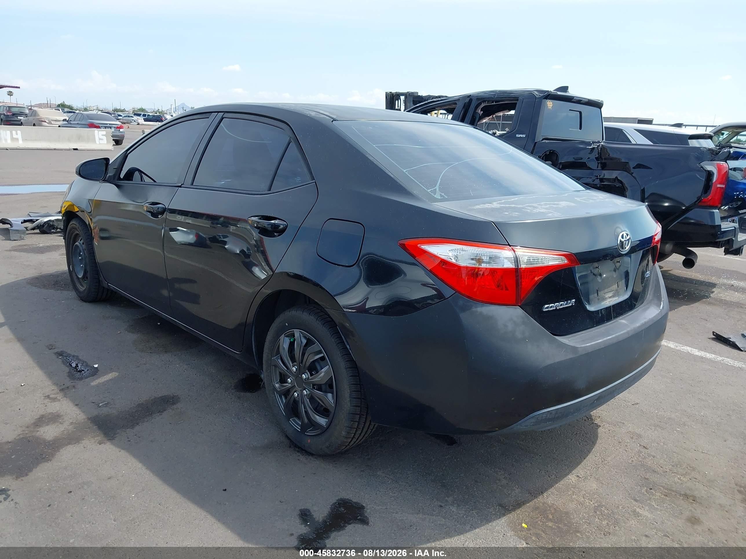 2014 Toyota Corolla Le Black vin: 2T1BURHE3EC128425