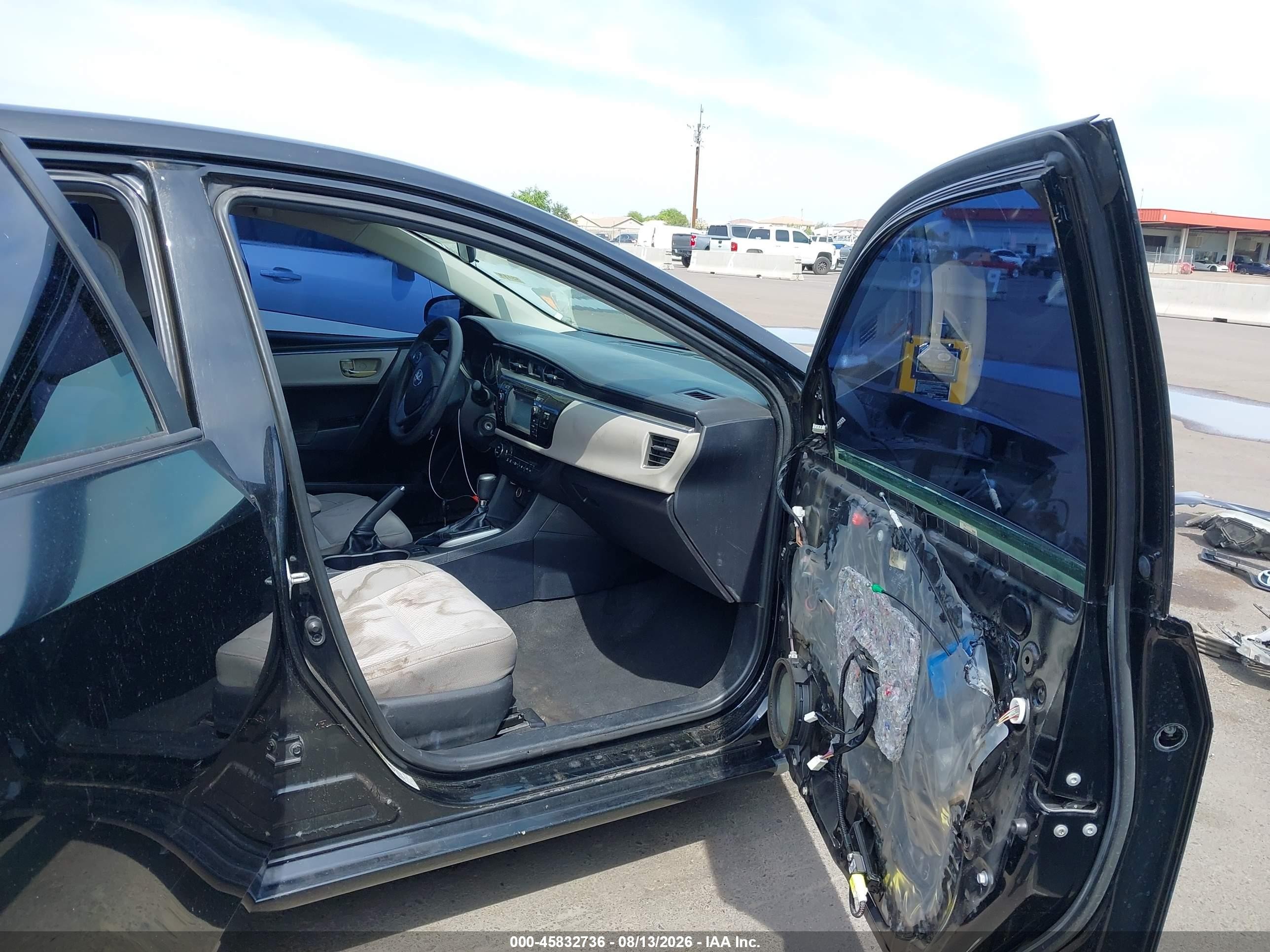 2014 Toyota Corolla Le Black vin: 2T1BURHE3EC128425
