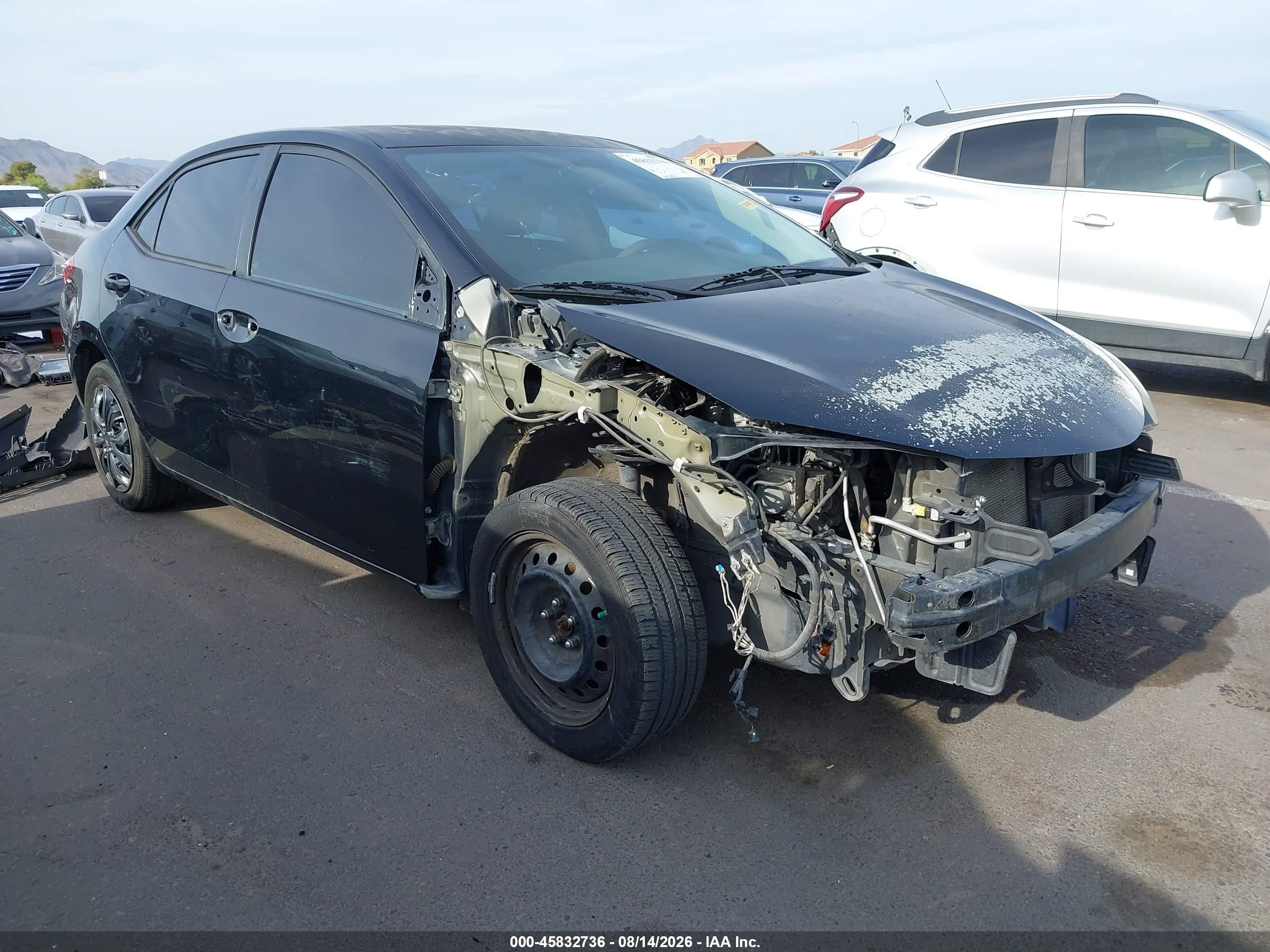 2014 Toyota Corolla Le Black vin: 2T1BURHE3EC128425