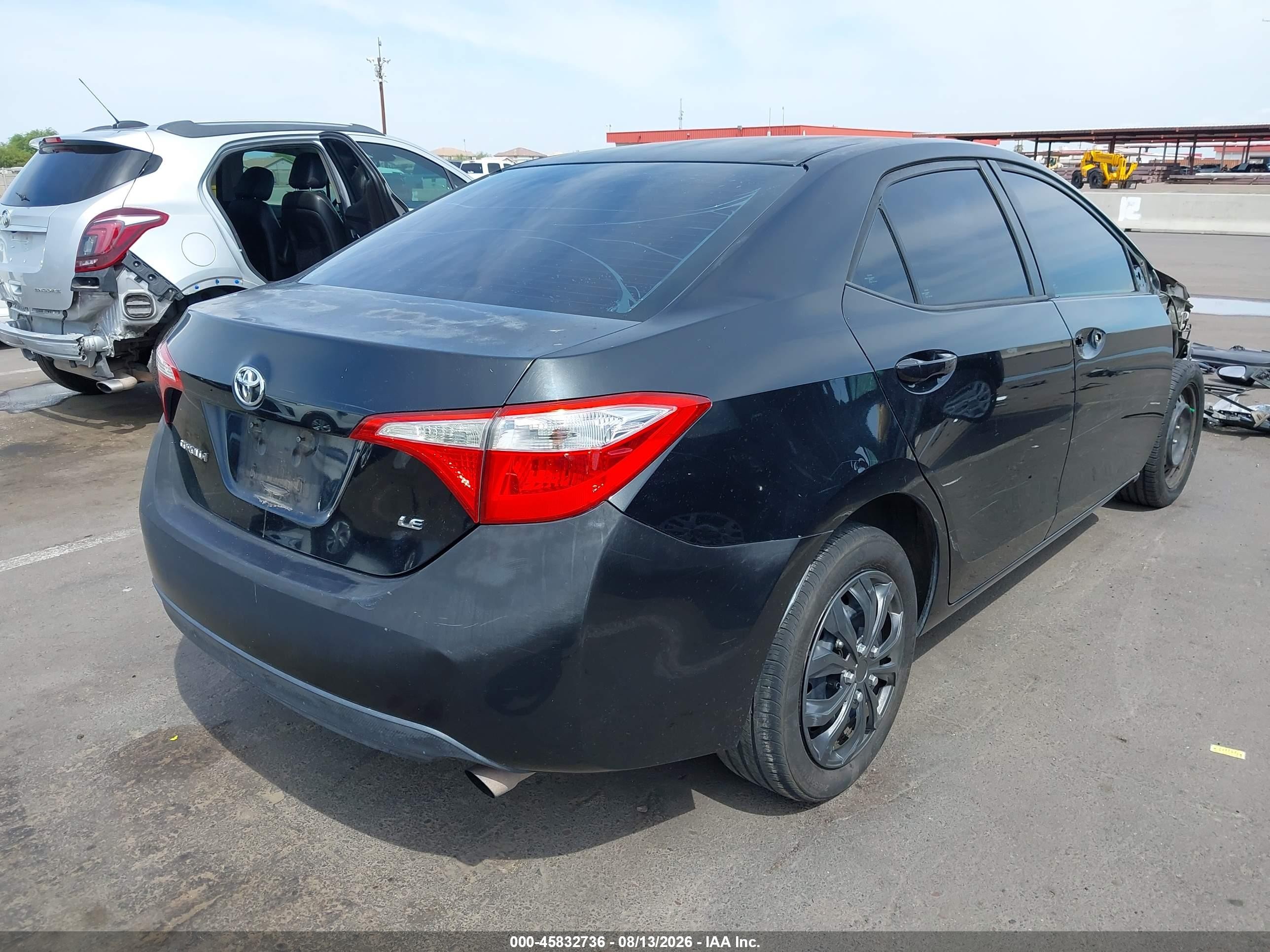 2014 Toyota Corolla Le Black vin: 2T1BURHE3EC128425