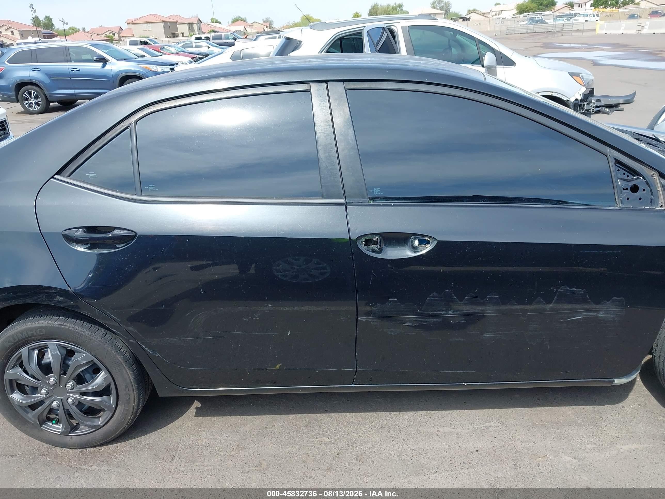 2014 Toyota Corolla Le Black vin: 2T1BURHE3EC128425
