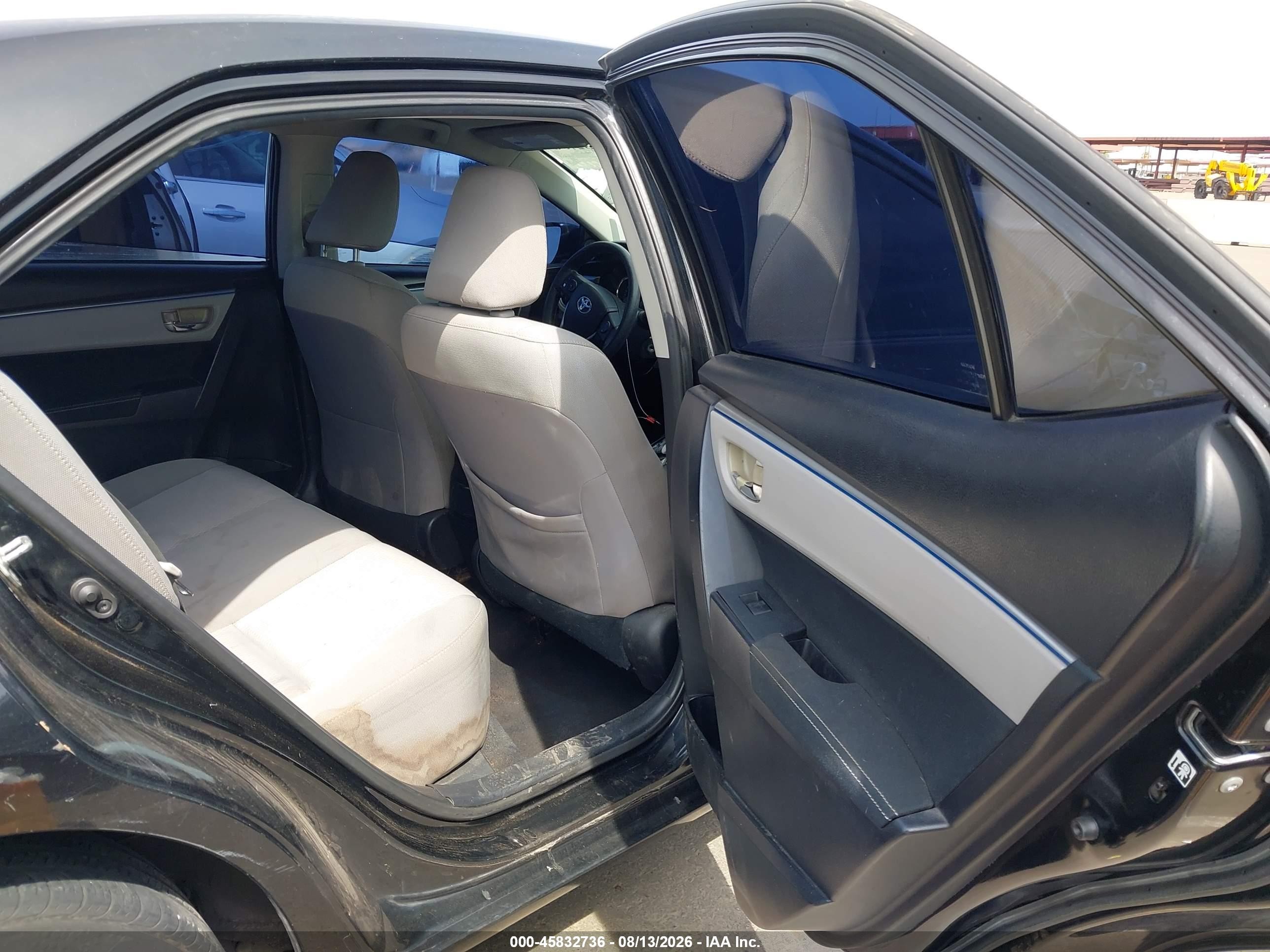 2014 Toyota Corolla Le Black vin: 2T1BURHE3EC128425