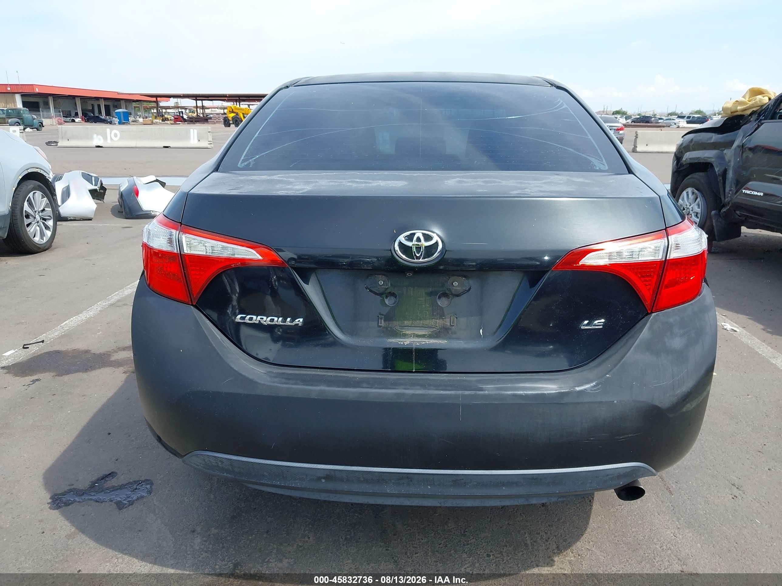 2014 Toyota Corolla Le Black vin: 2T1BURHE3EC128425