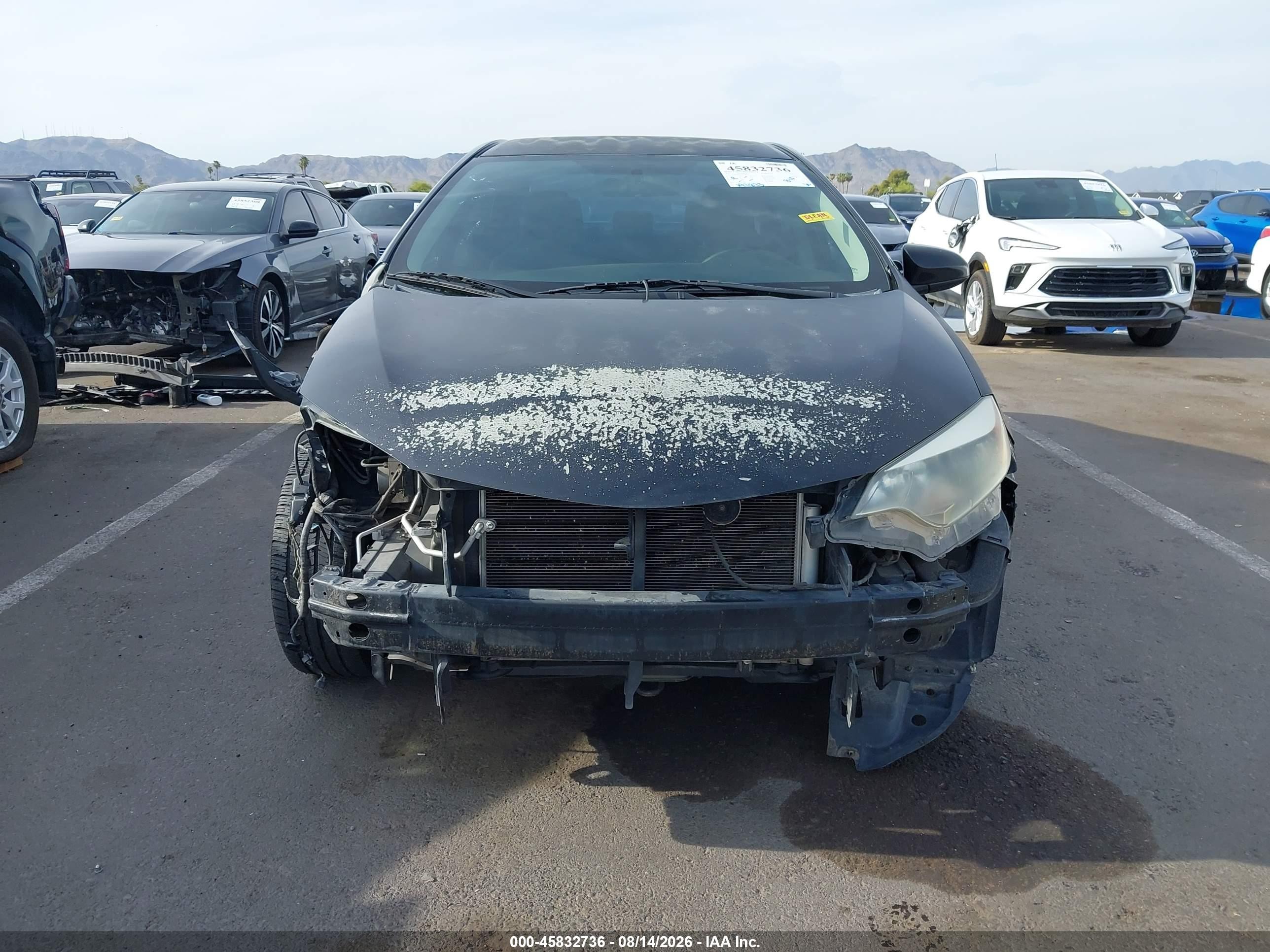 2014 Toyota Corolla Le Black vin: 2T1BURHE3EC128425