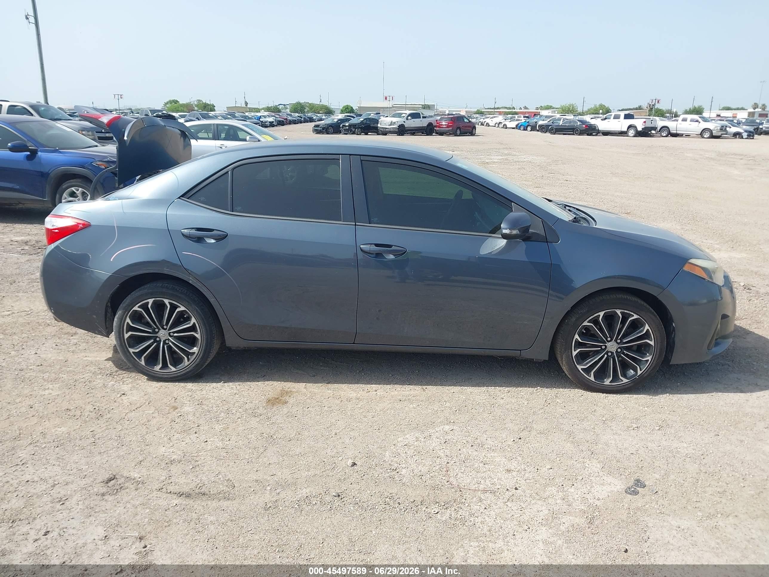 2014 Toyota Corolla S Plus Gray vin: 2T1BURHE3EC135861