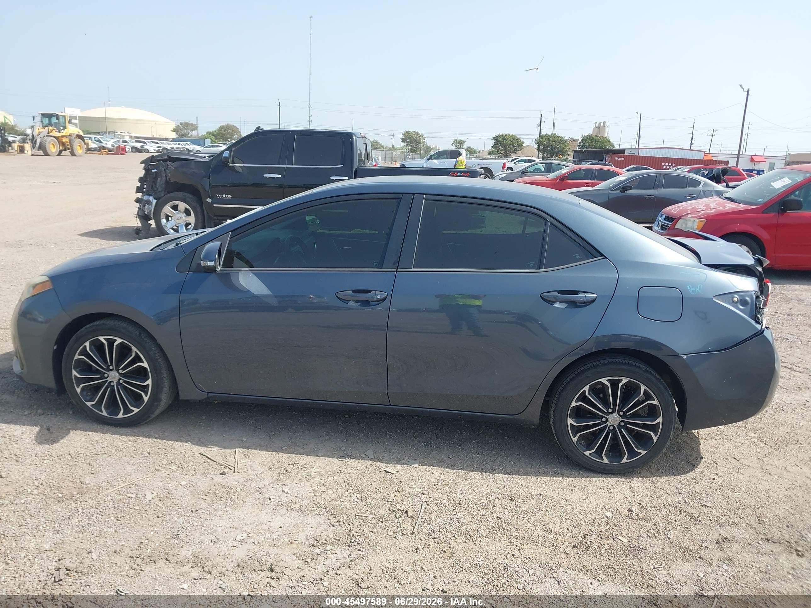 2014 Toyota Corolla S Plus Gray vin: 2T1BURHE3EC135861