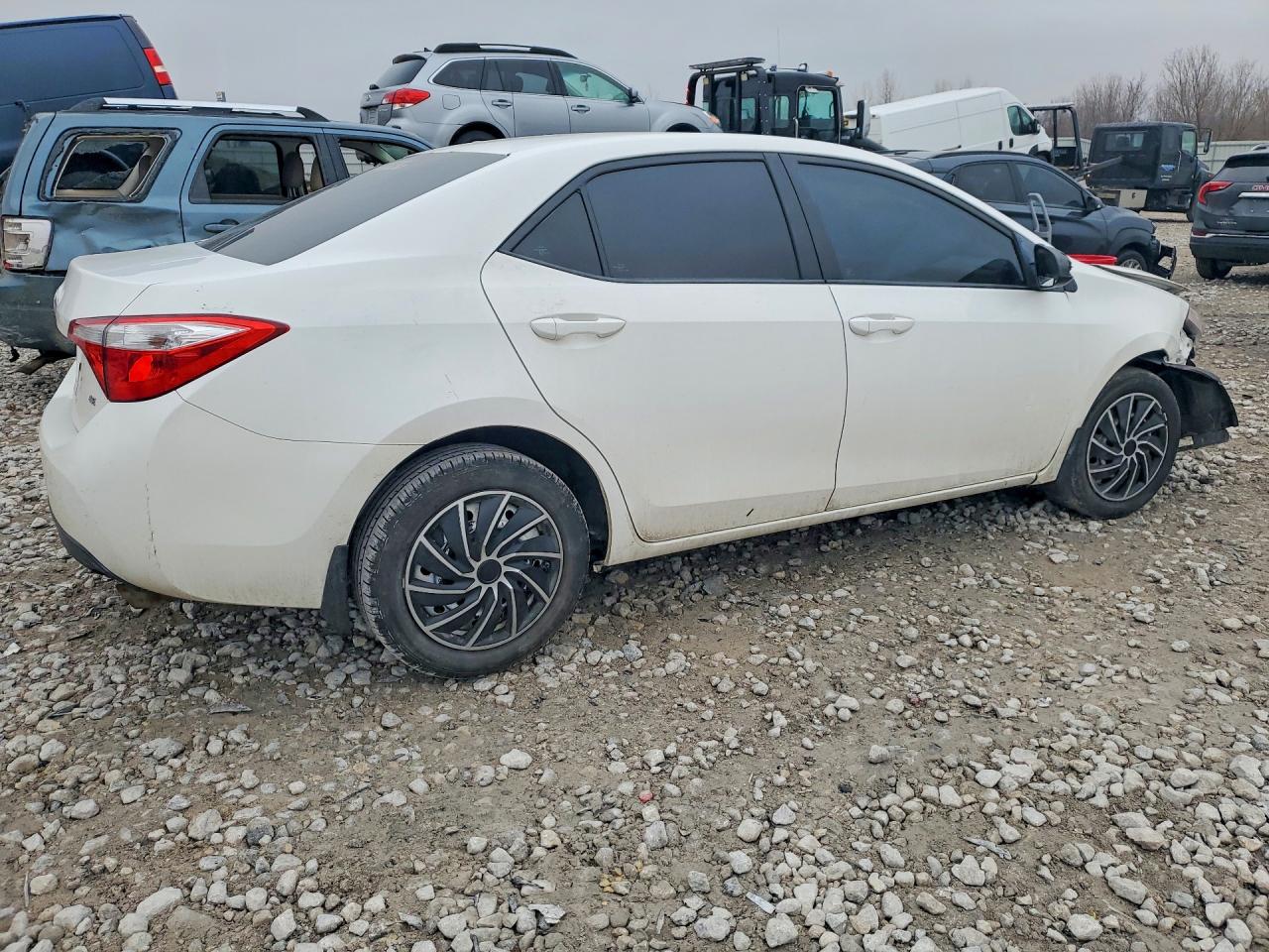 2014 Toyota Corolla Le White vin: 2T1BURHE3EC141739