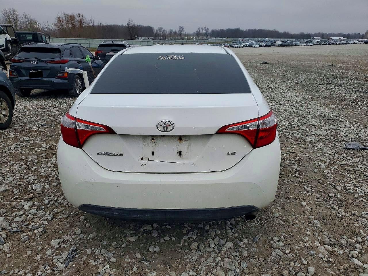 2014 Toyota Corolla Le White vin: 2T1BURHE3EC141739