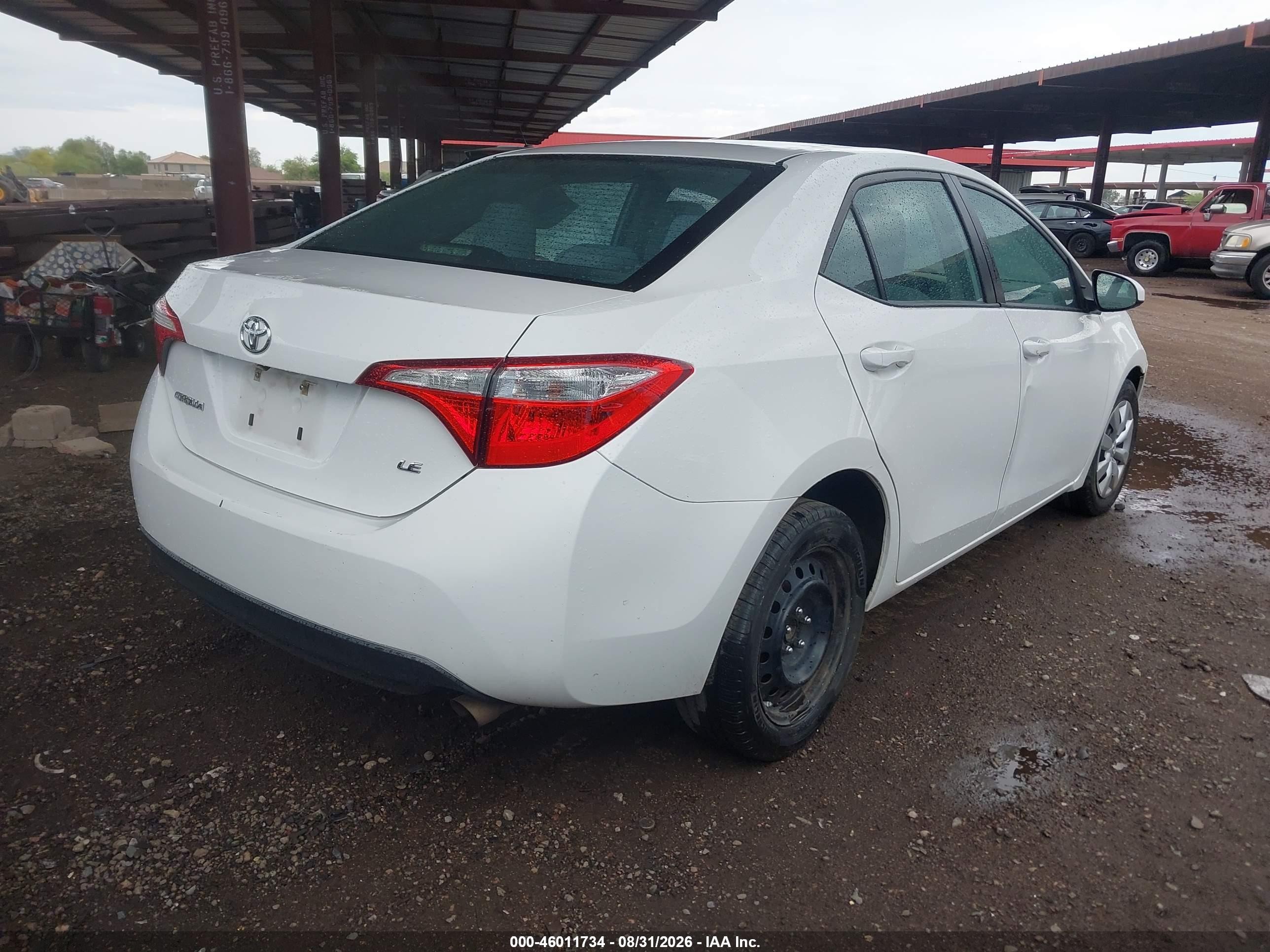 2014 Toyota Corolla Le Белый vin: 2T1BURHE3EC142969