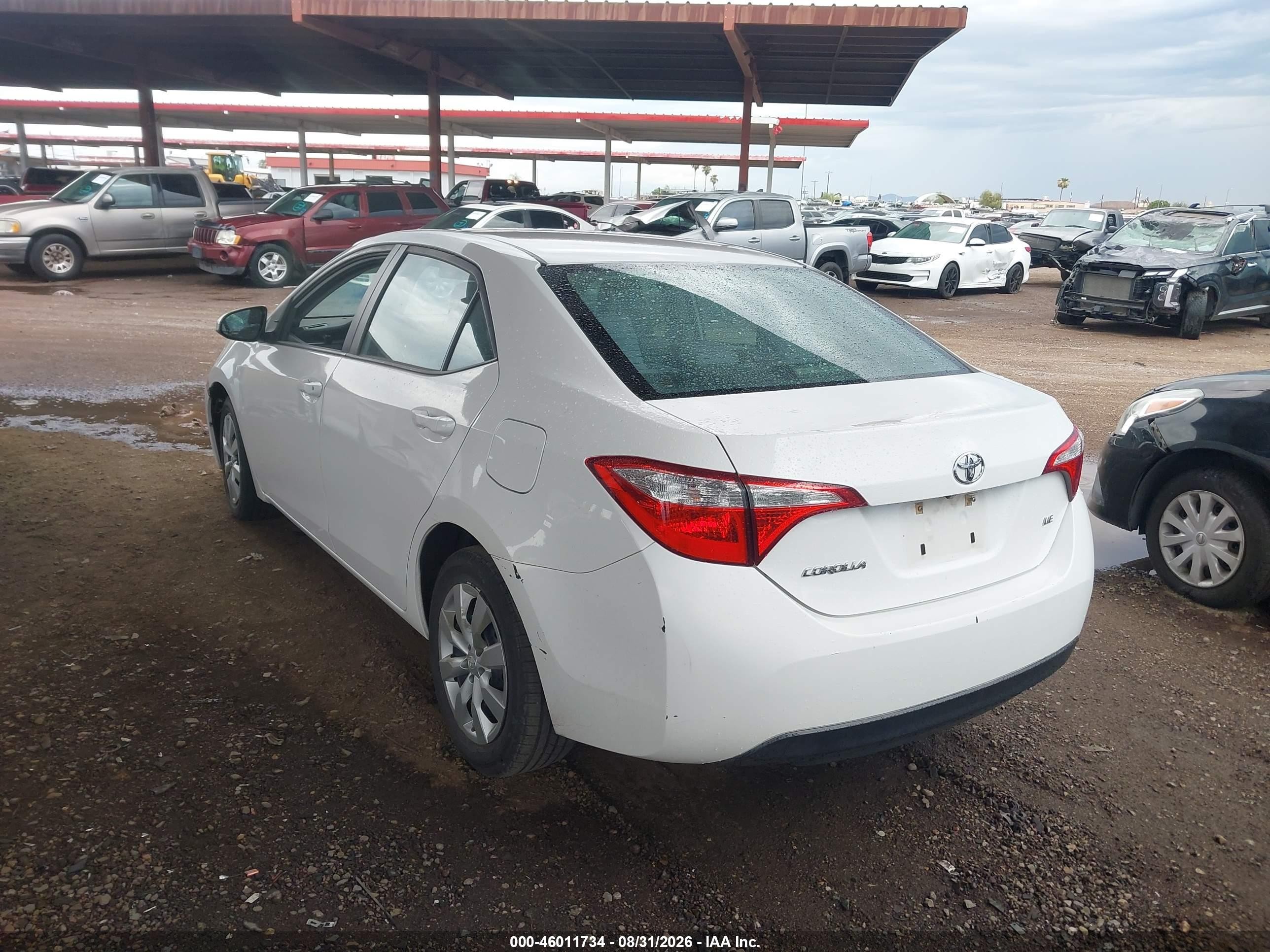 2014 Toyota Corolla Le Белый vin: 2T1BURHE3EC142969