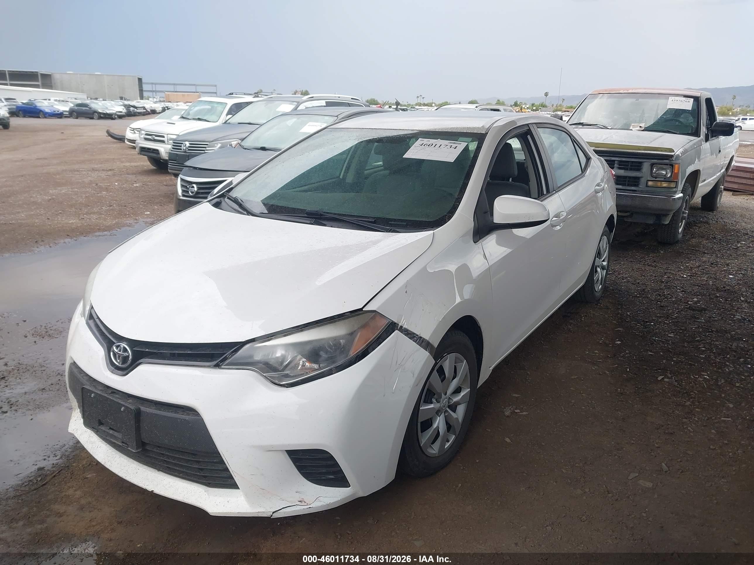 2014 Toyota Corolla Le Белый vin: 2T1BURHE3EC142969