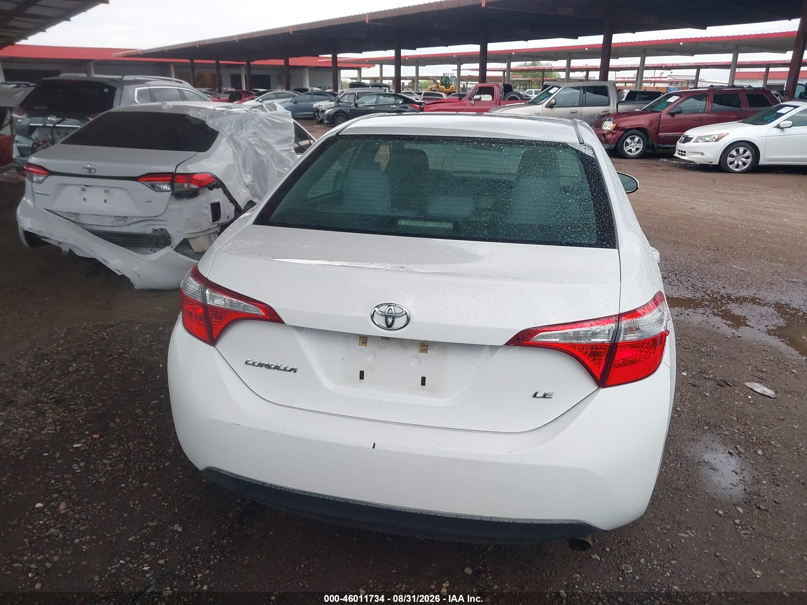 2014 Toyota Corolla Le Белый vin: 2T1BURHE3EC142969