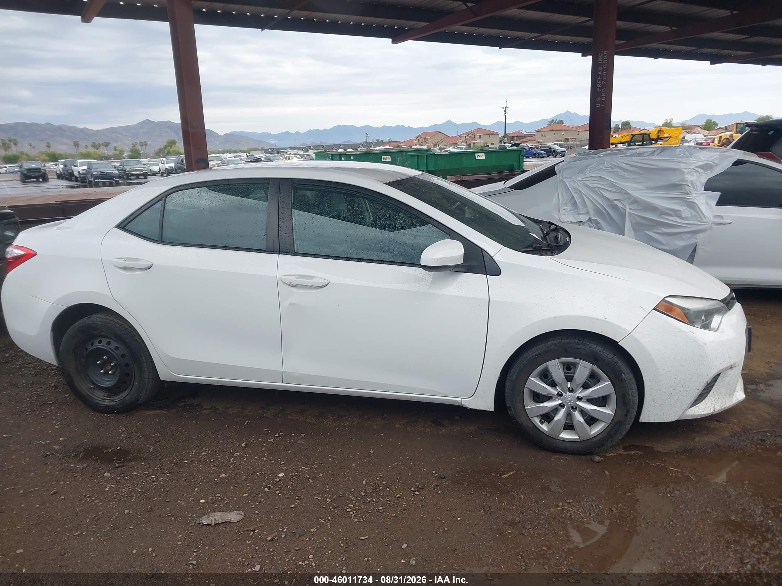 2014 Toyota Corolla Le Белый vin: 2T1BURHE3EC142969