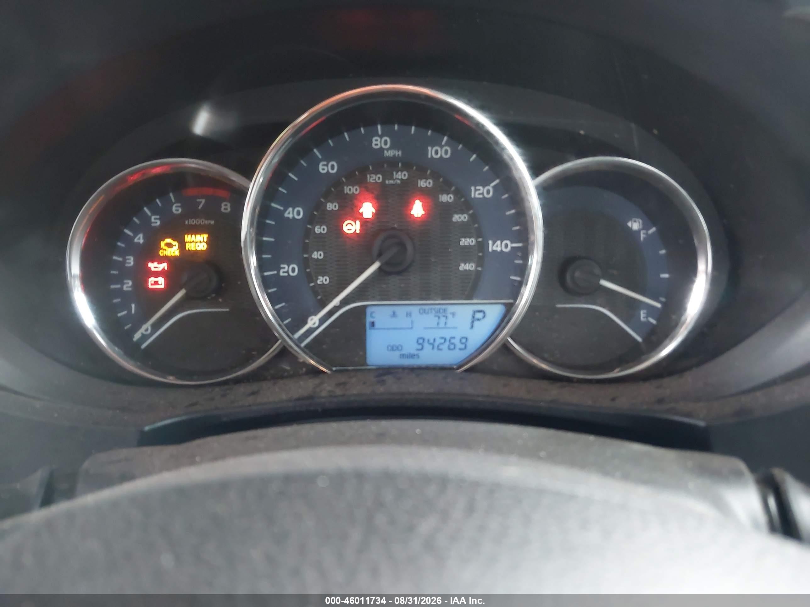 2014 Toyota Corolla Le Белый vin: 2T1BURHE3EC142969