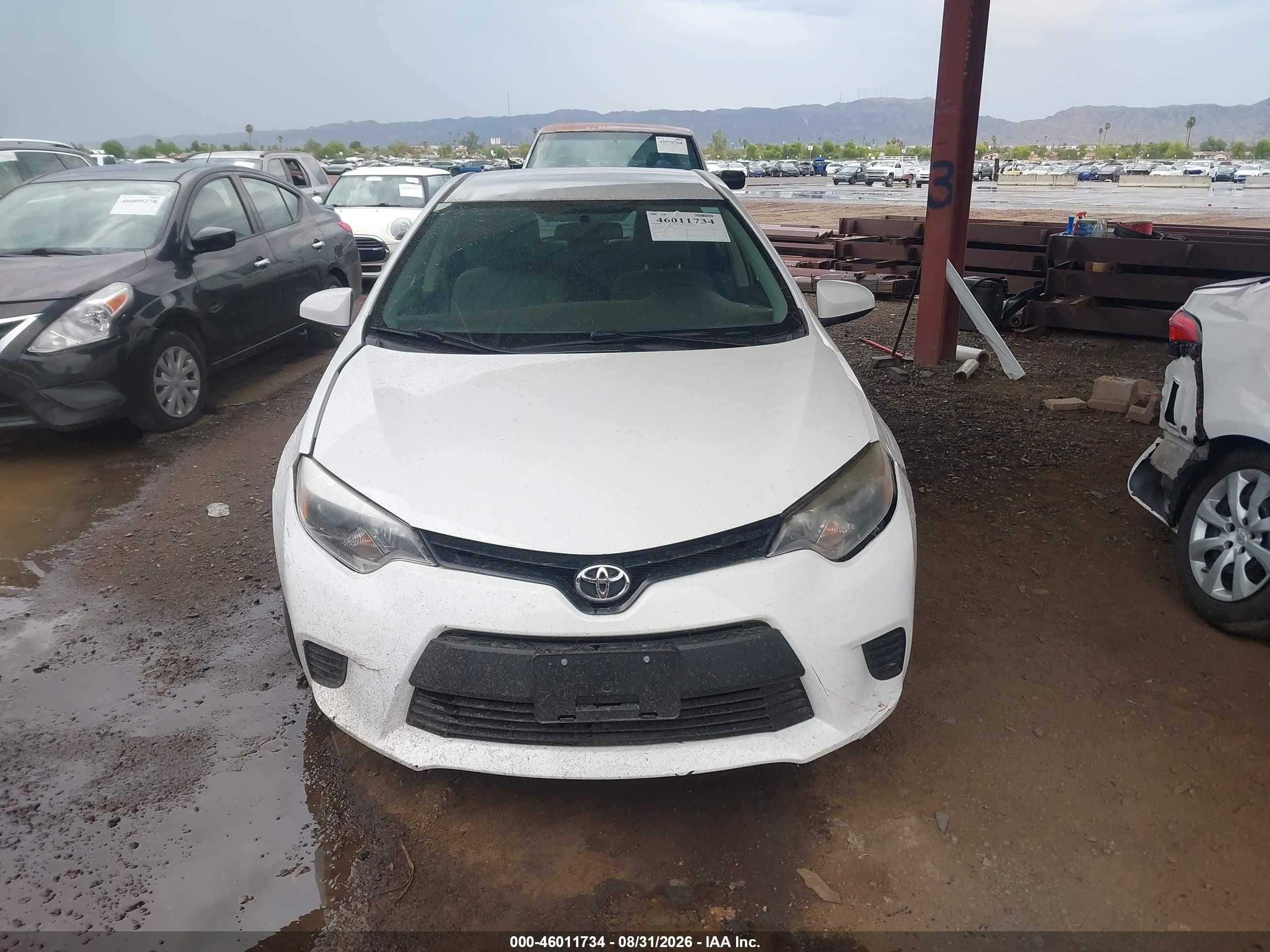 2014 Toyota Corolla Le Белый vin: 2T1BURHE3EC142969