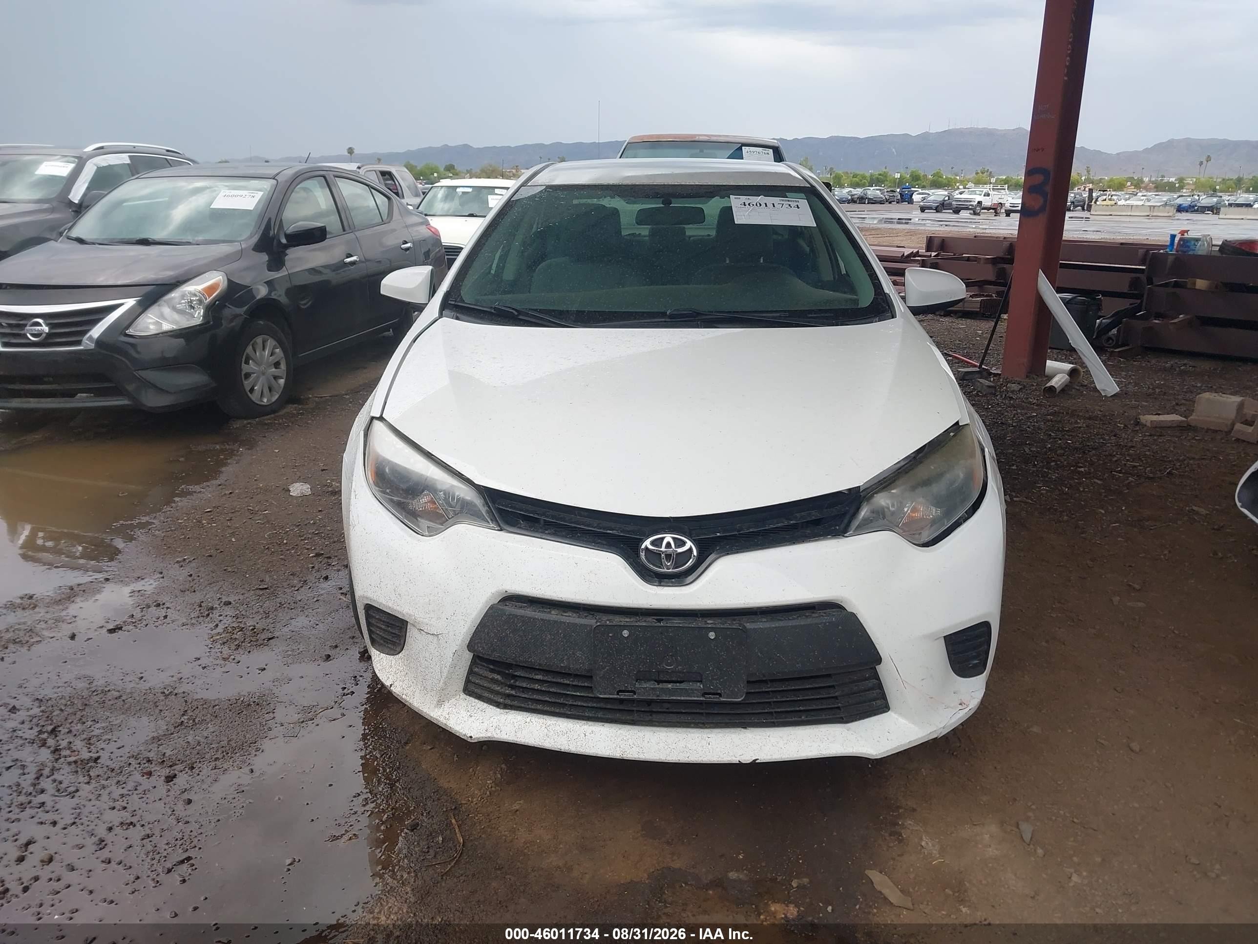 2014 Toyota Corolla Le Белый vin: 2T1BURHE3EC142969