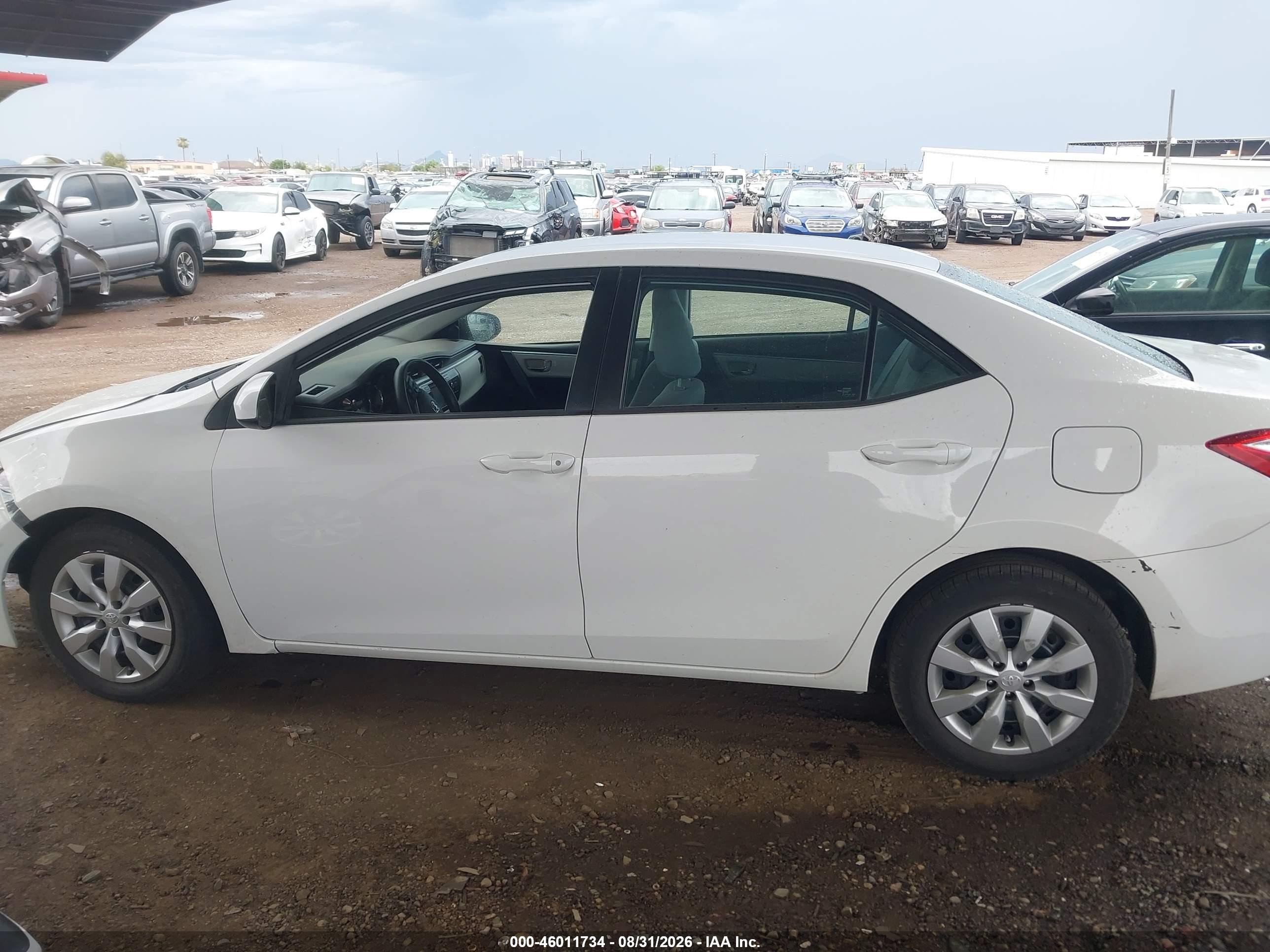 2014 Toyota Corolla Le Белый vin: 2T1BURHE3EC142969