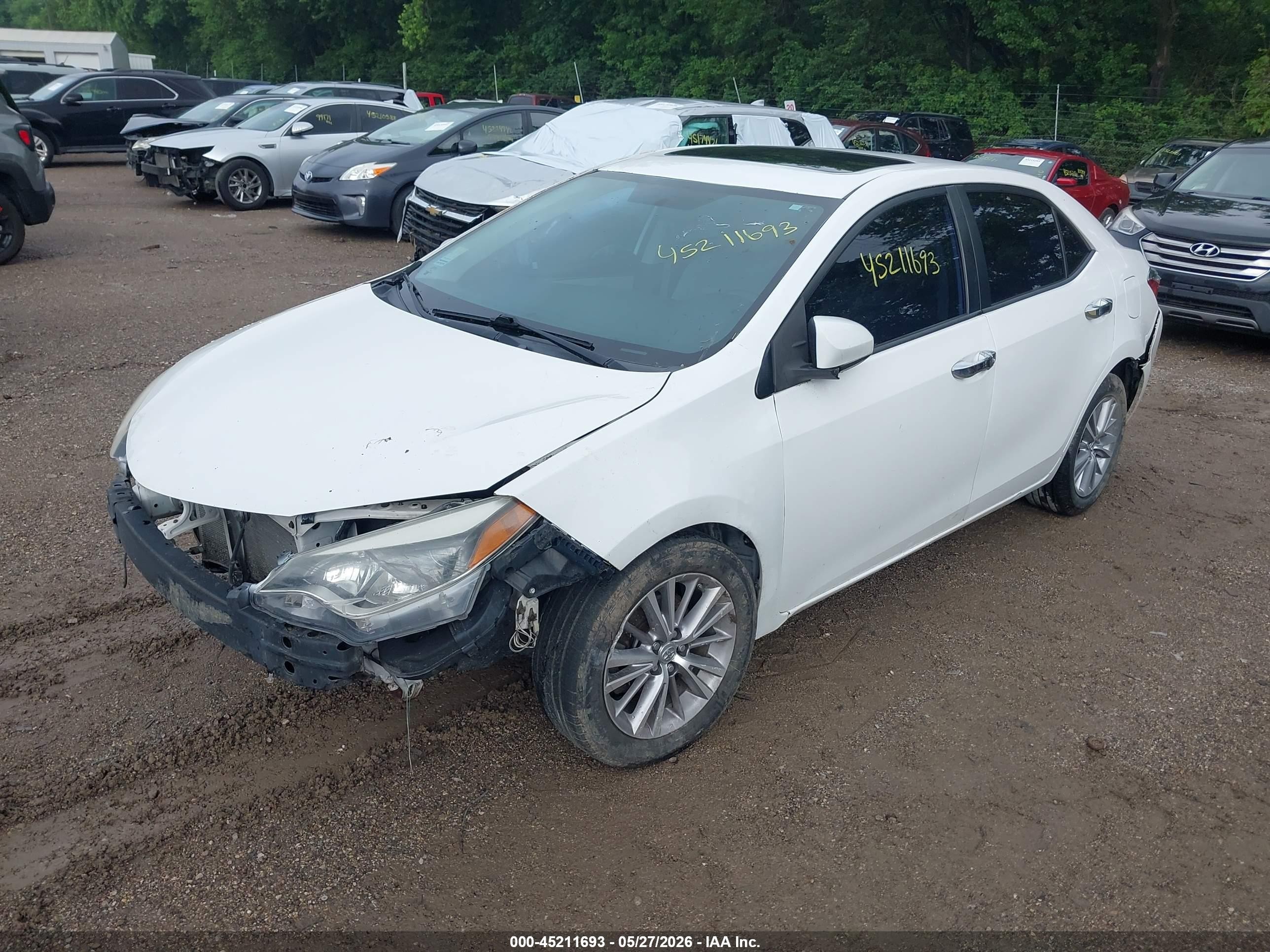 2014 Toyota Corolla Le Plus White vin: 2T1BURHE3EC150344