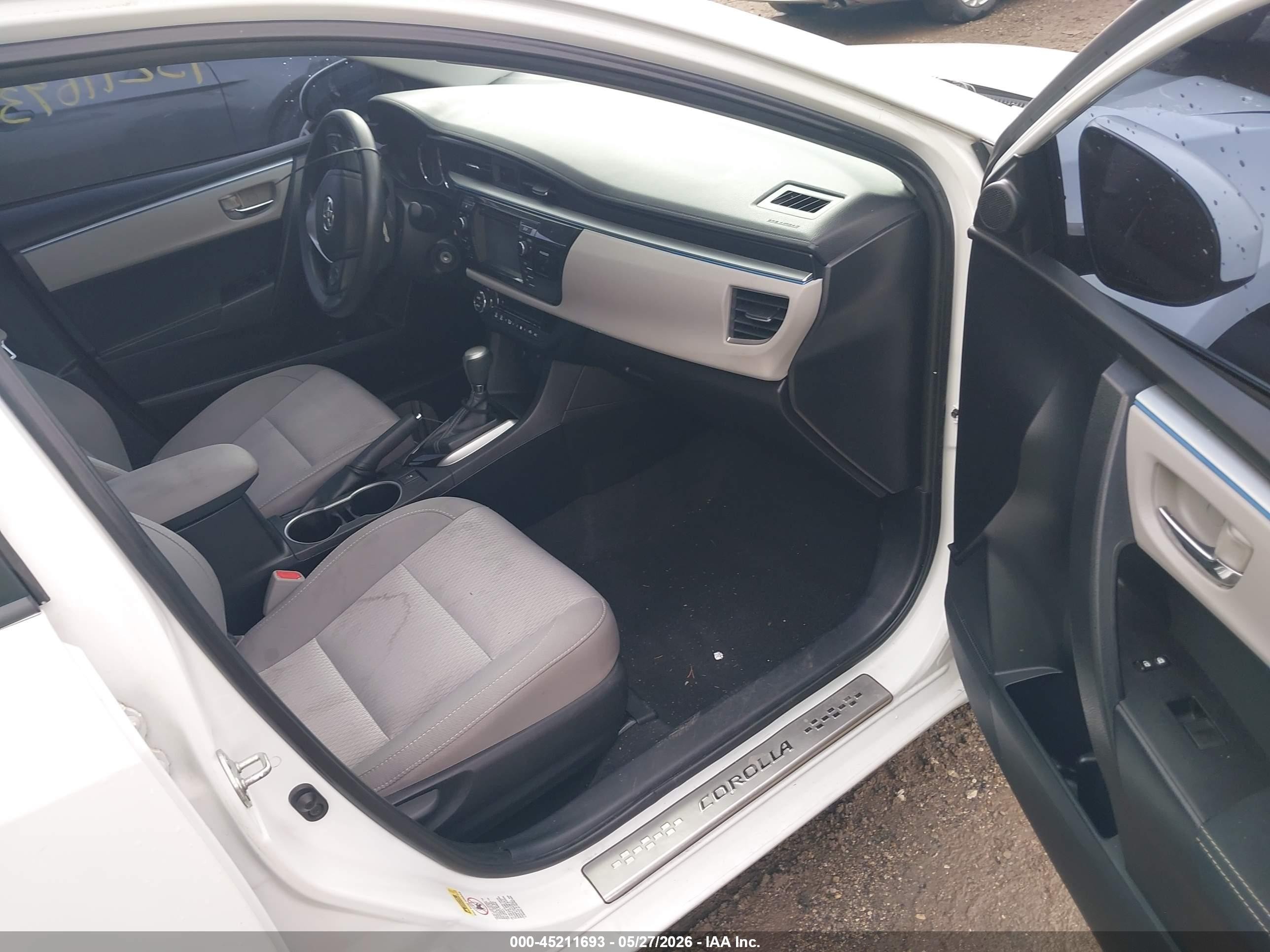 2014 Toyota Corolla Le Plus White vin: 2T1BURHE3EC150344