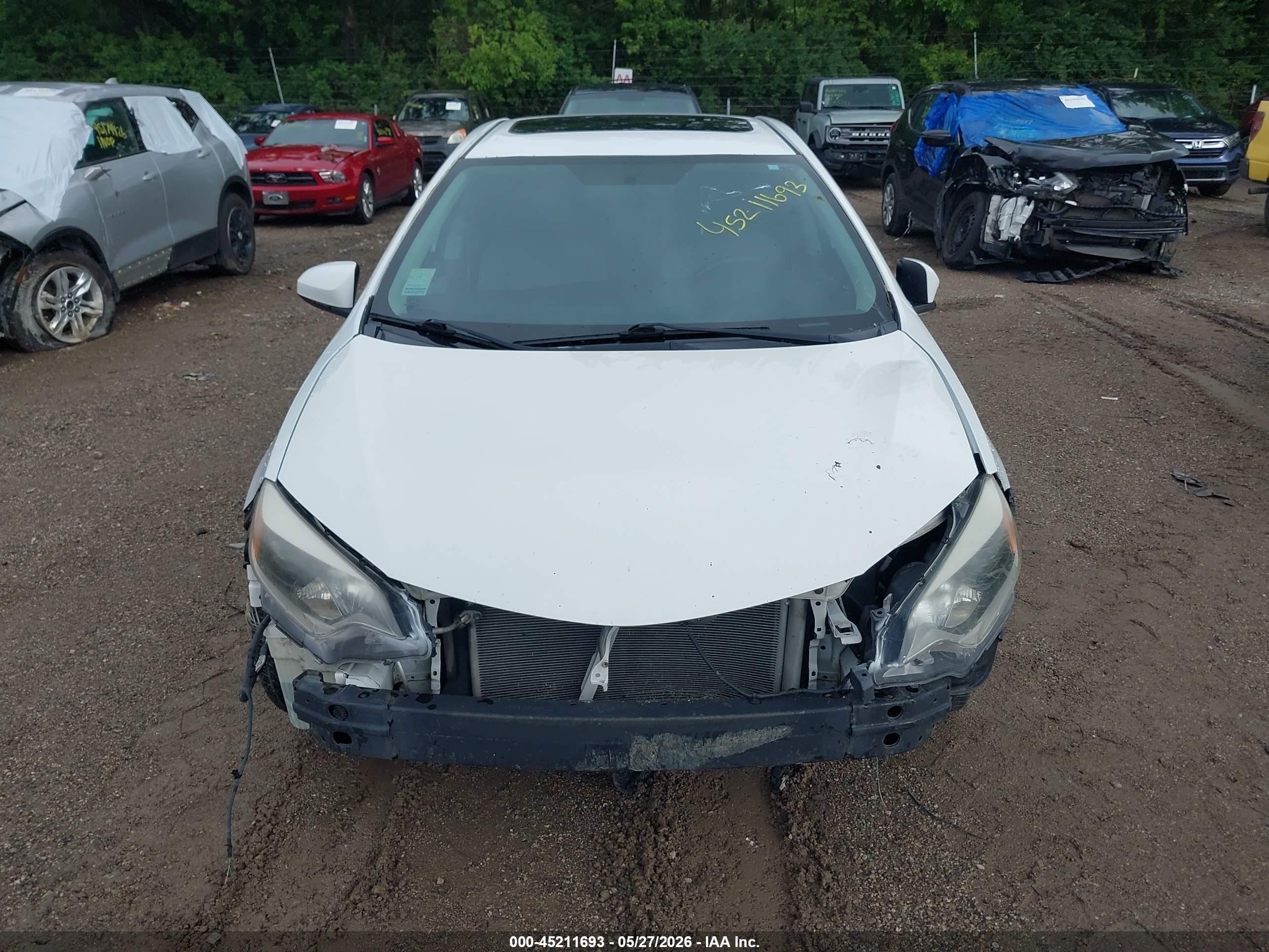 2014 Toyota Corolla Le Plus White vin: 2T1BURHE3EC150344