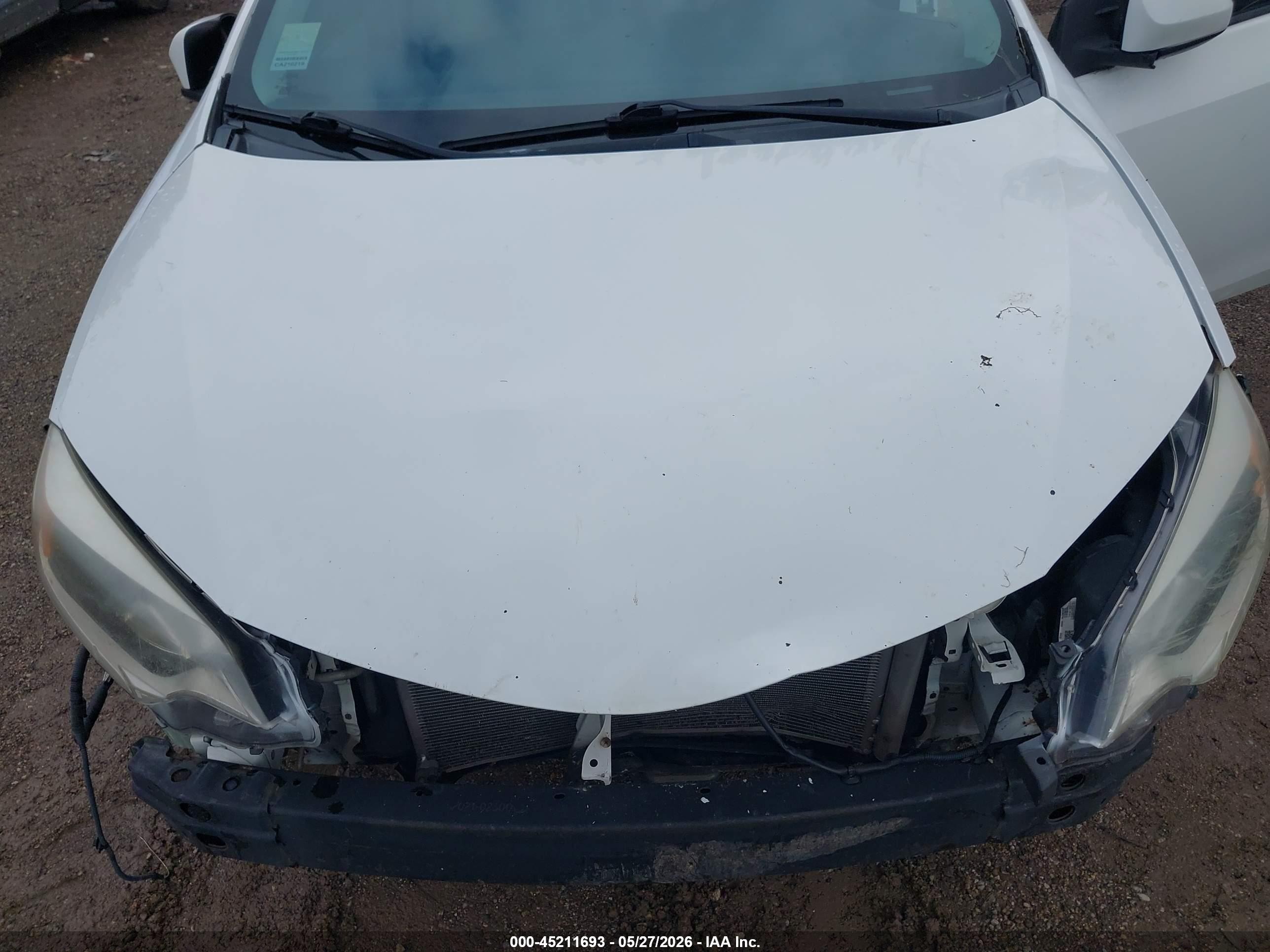 2014 Toyota Corolla Le Plus White vin: 2T1BURHE3EC150344
