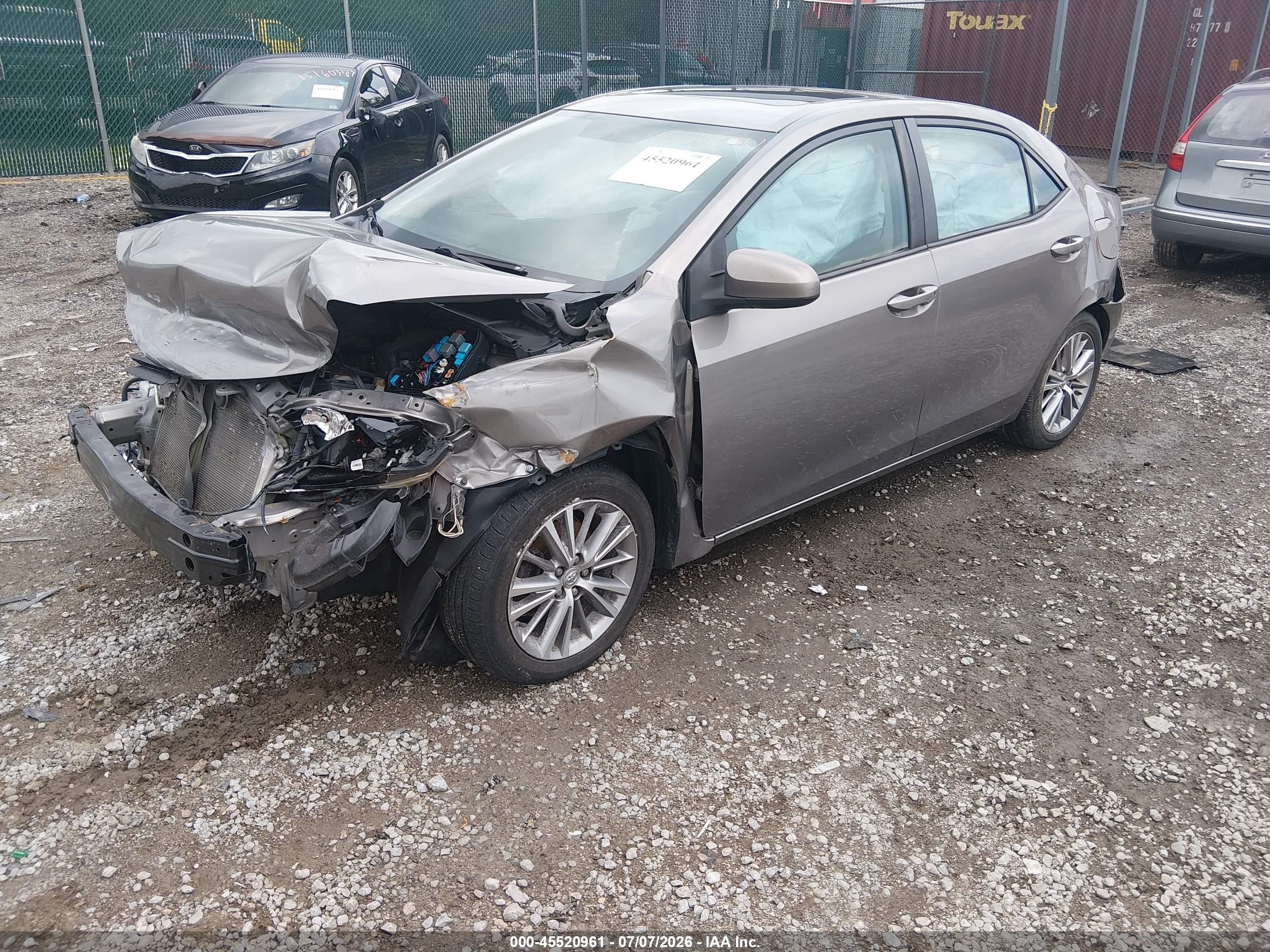 2014 Toyota Corolla Le Plus Gray vin: 2T1BURHE3EC154460