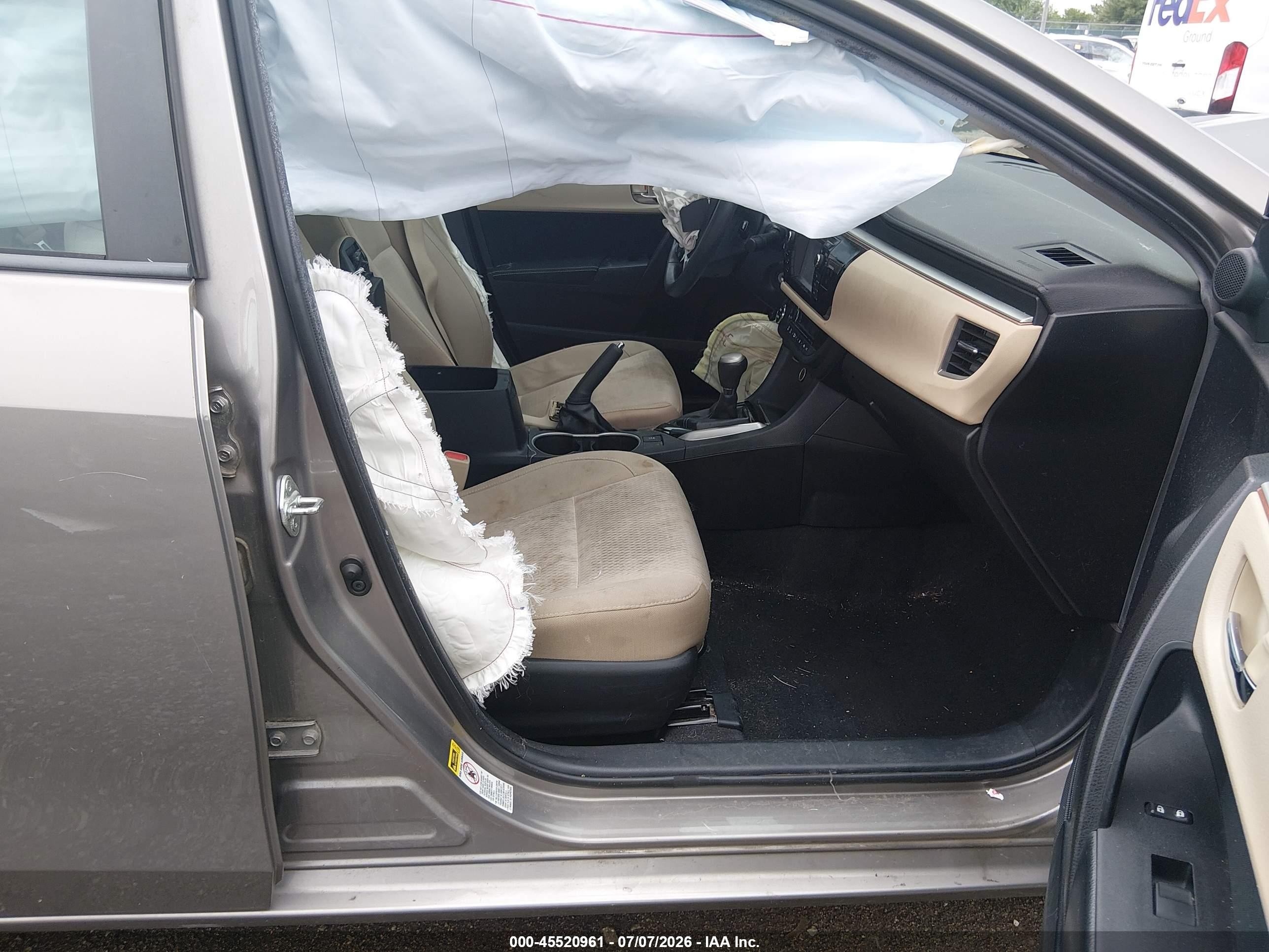 2014 Toyota Corolla Le Plus Gray vin: 2T1BURHE3EC154460