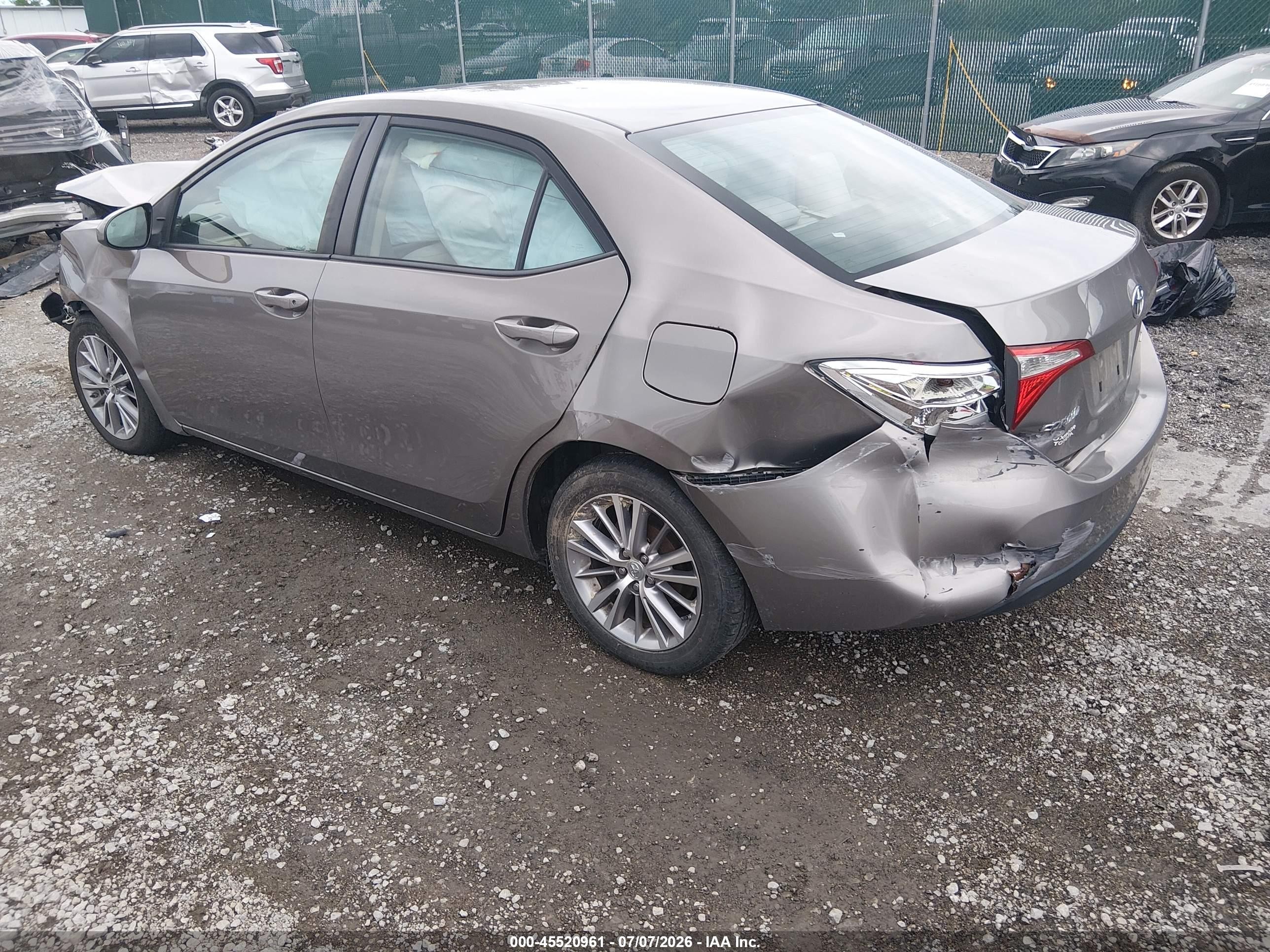 2014 Toyota Corolla Le Plus Gray vin: 2T1BURHE3EC154460