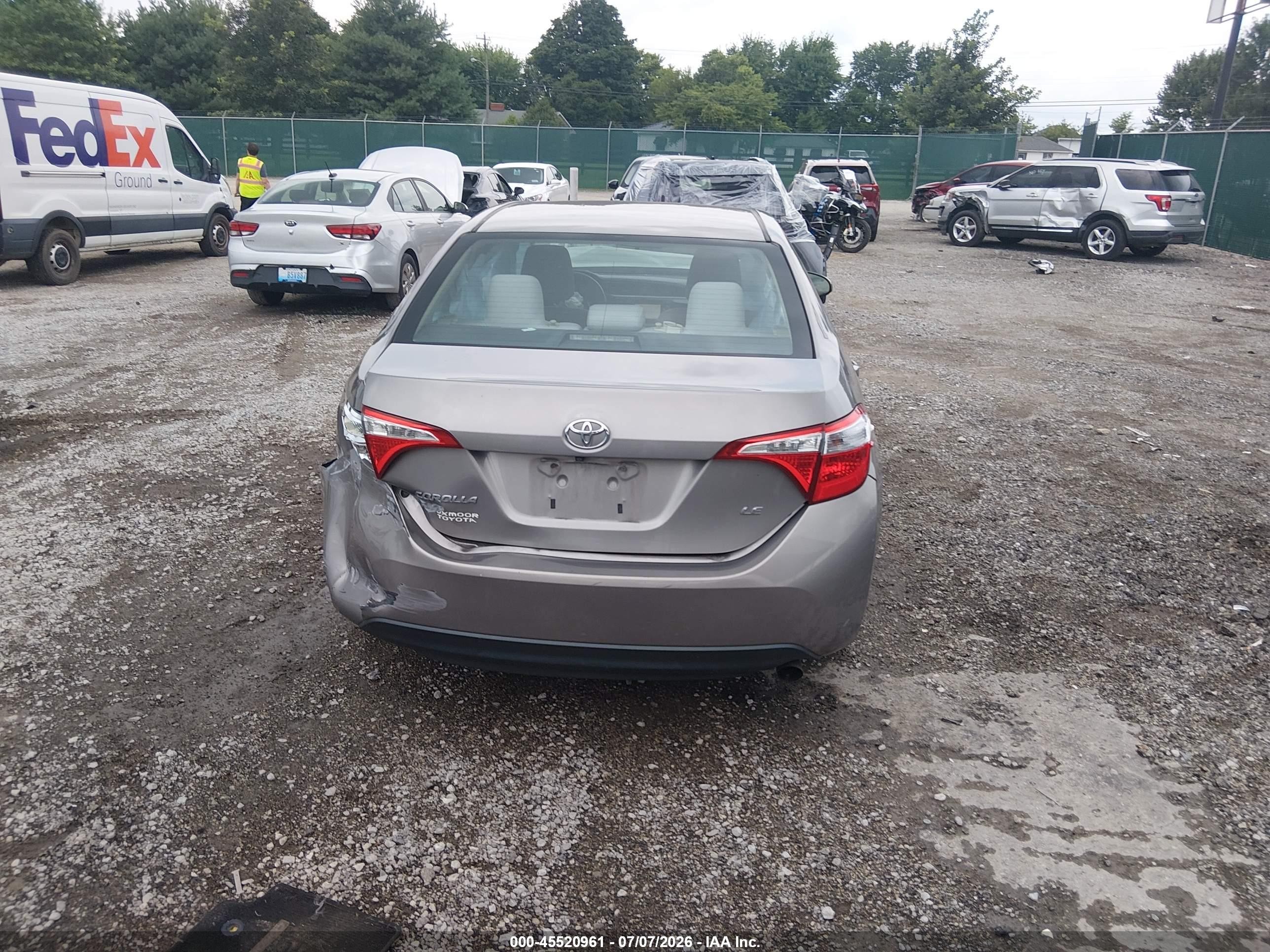 2014 Toyota Corolla Le Plus Gray vin: 2T1BURHE3EC154460