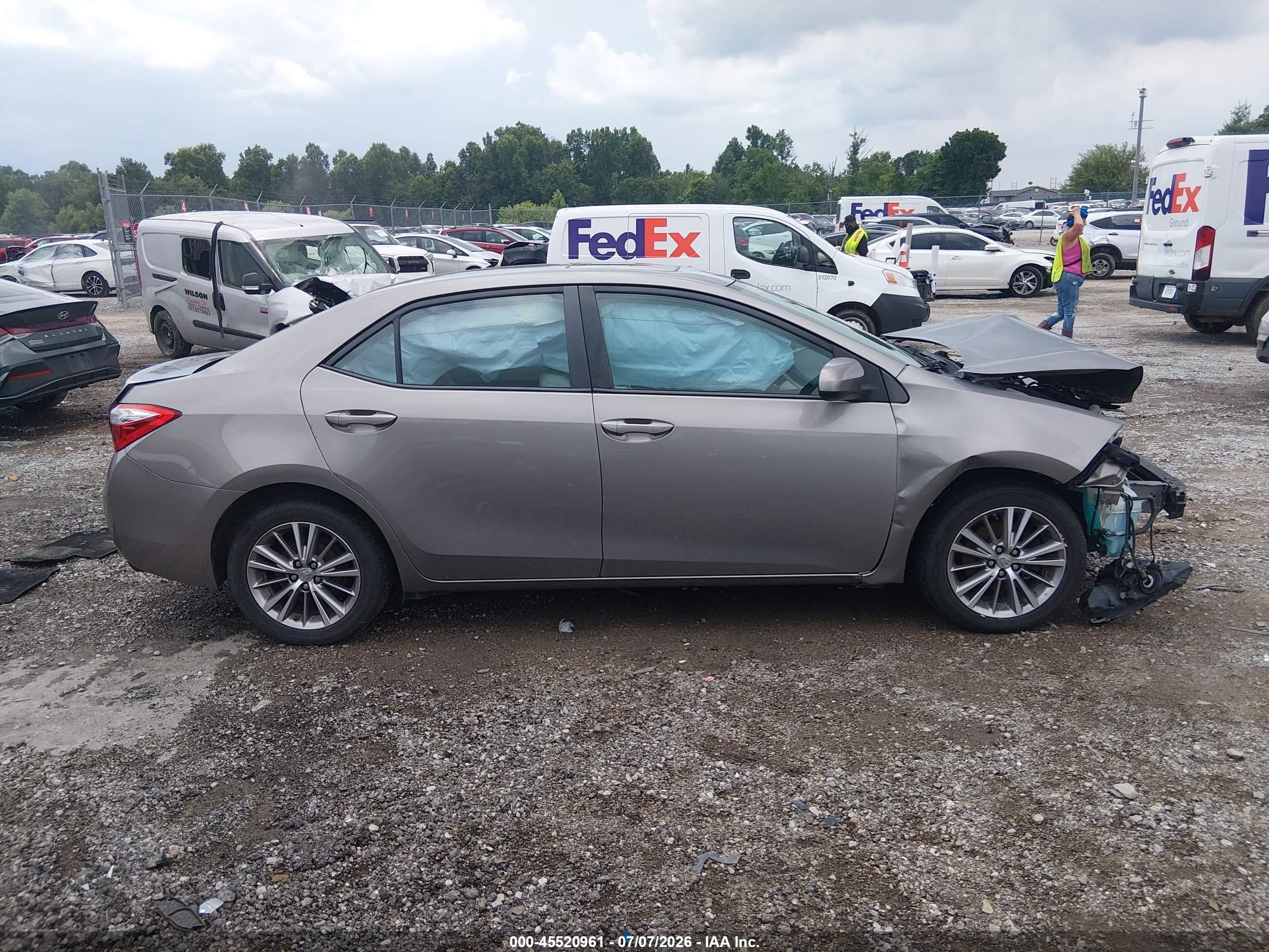 2014 Toyota Corolla Le Plus Gray vin: 2T1BURHE3EC154460