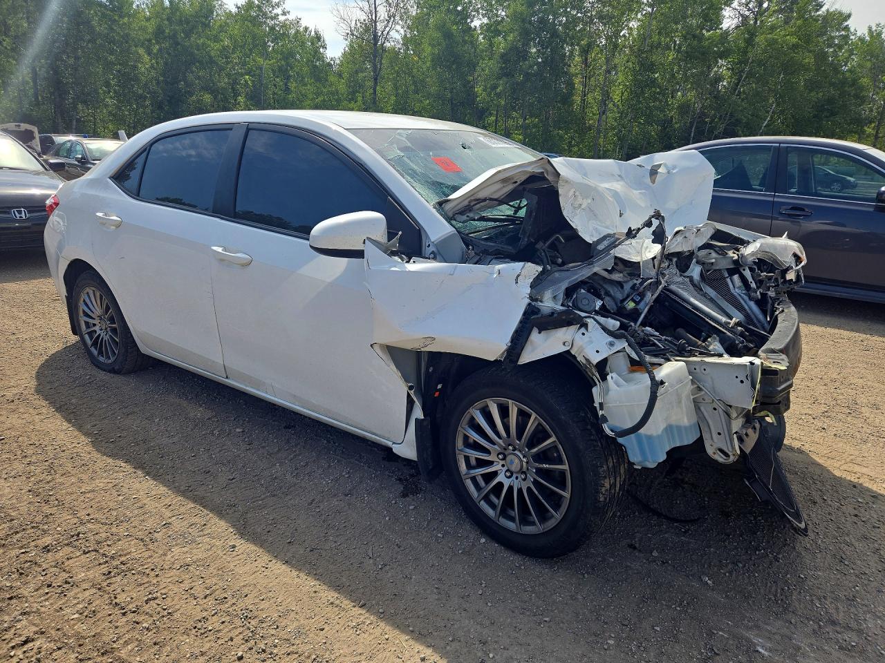 2014 Toyota Corolla L White vin: 2T1BURHE3EC163160