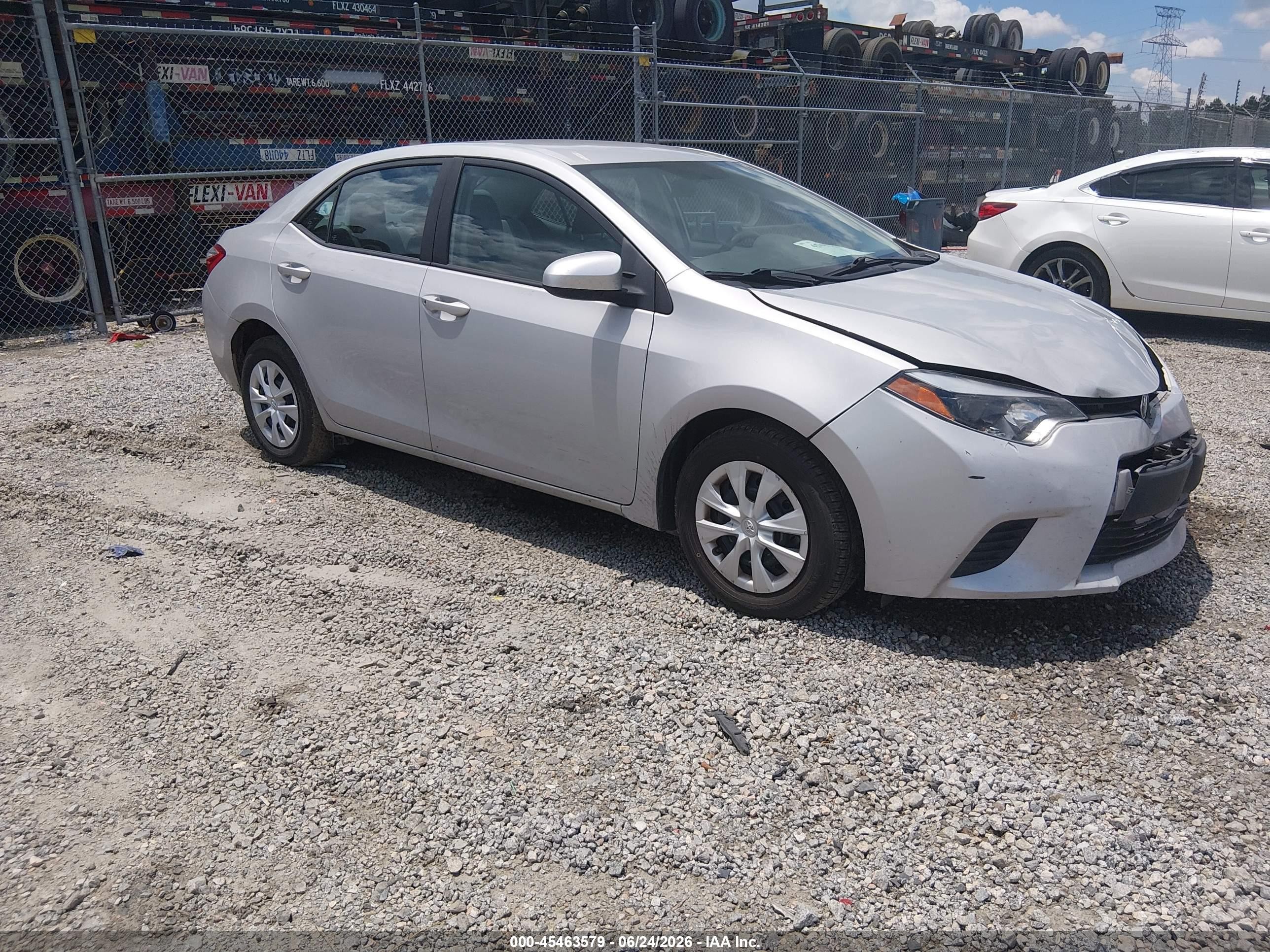 2014 Toyota Corolla L Silver vin: 2T1BURHE3EC166866
