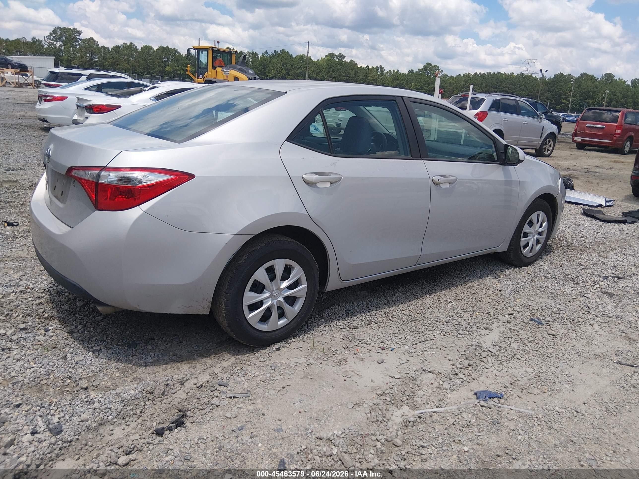 2014 Toyota Corolla L Silver vin: 2T1BURHE3EC166866