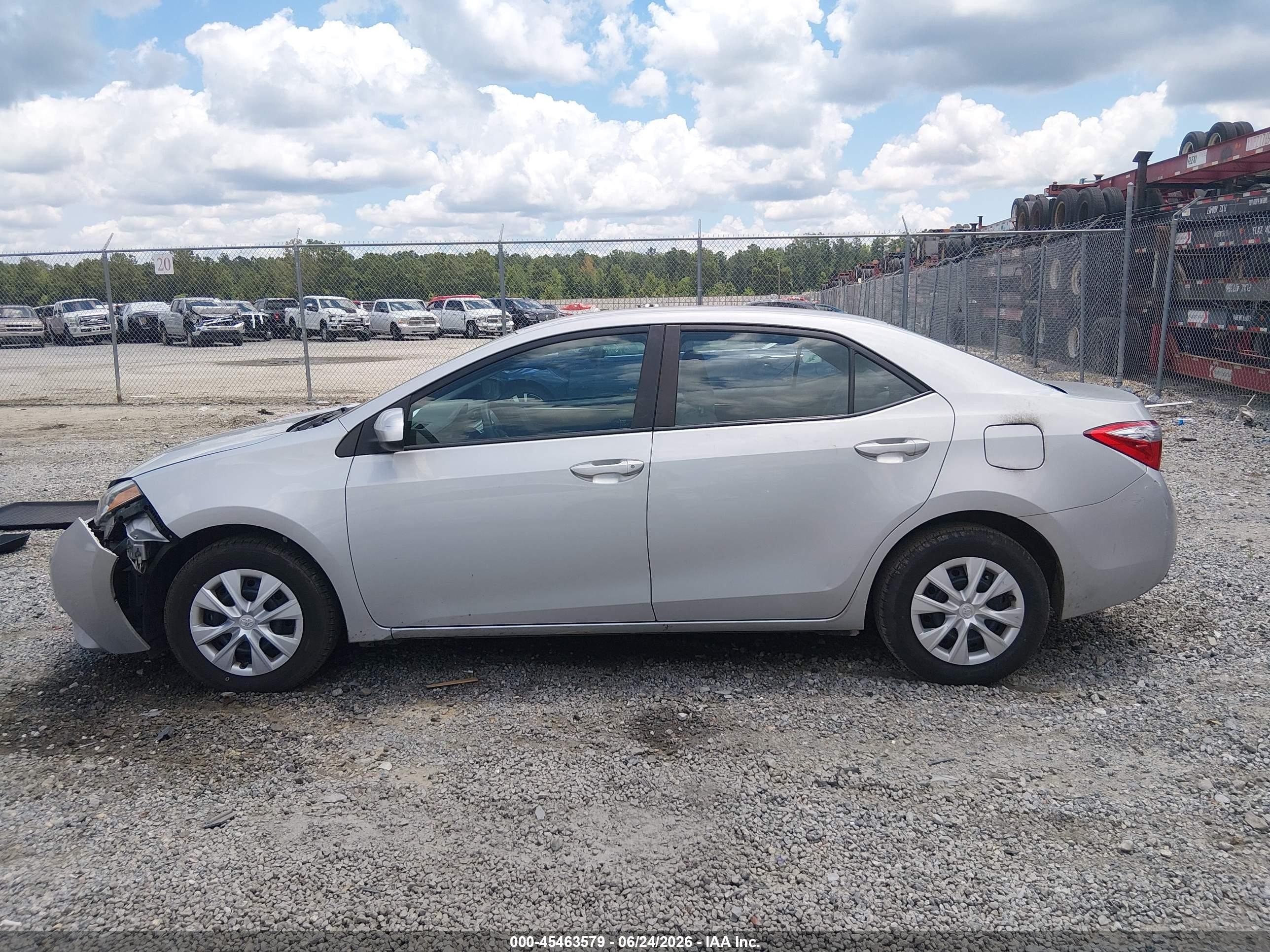 2014 Toyota Corolla L Silver vin: 2T1BURHE3EC166866