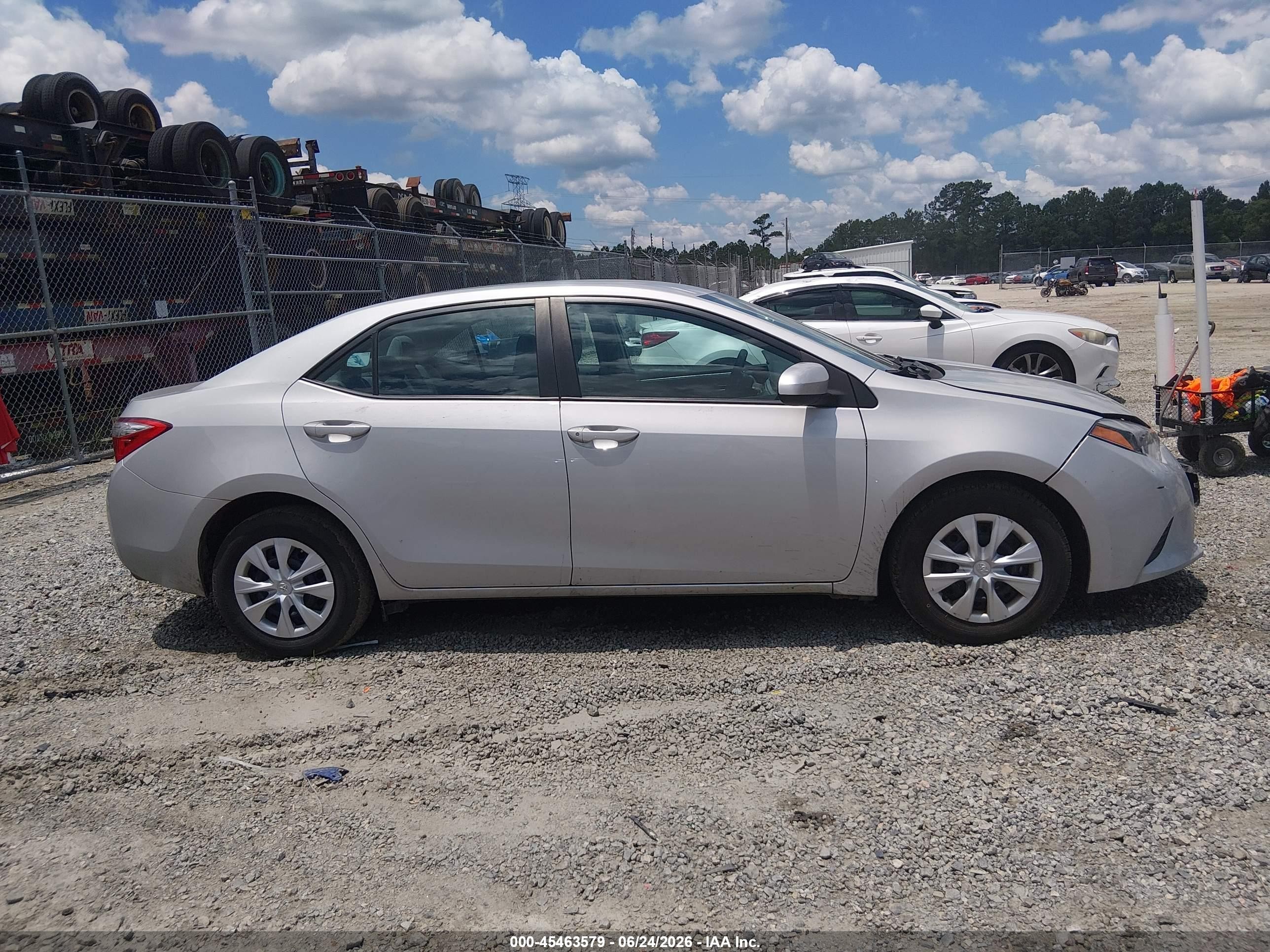 2014 Toyota Corolla L Silver vin: 2T1BURHE3EC166866