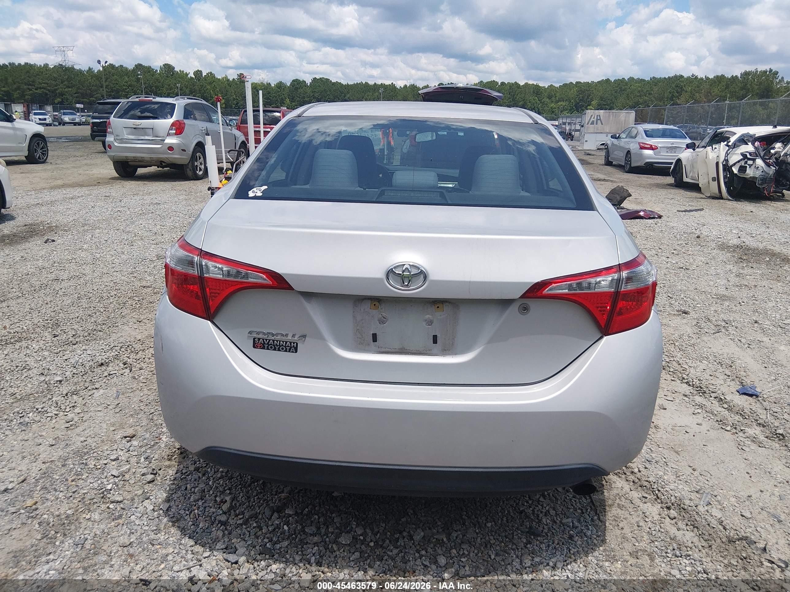 2014 Toyota Corolla L Silver vin: 2T1BURHE3EC166866