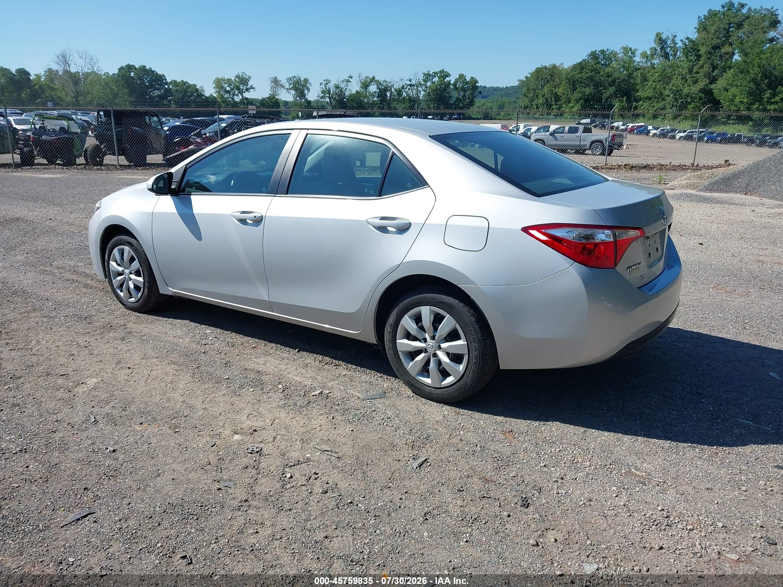 2014 Toyota Corolla Le Silver vin: 2T1BURHE3EC169704