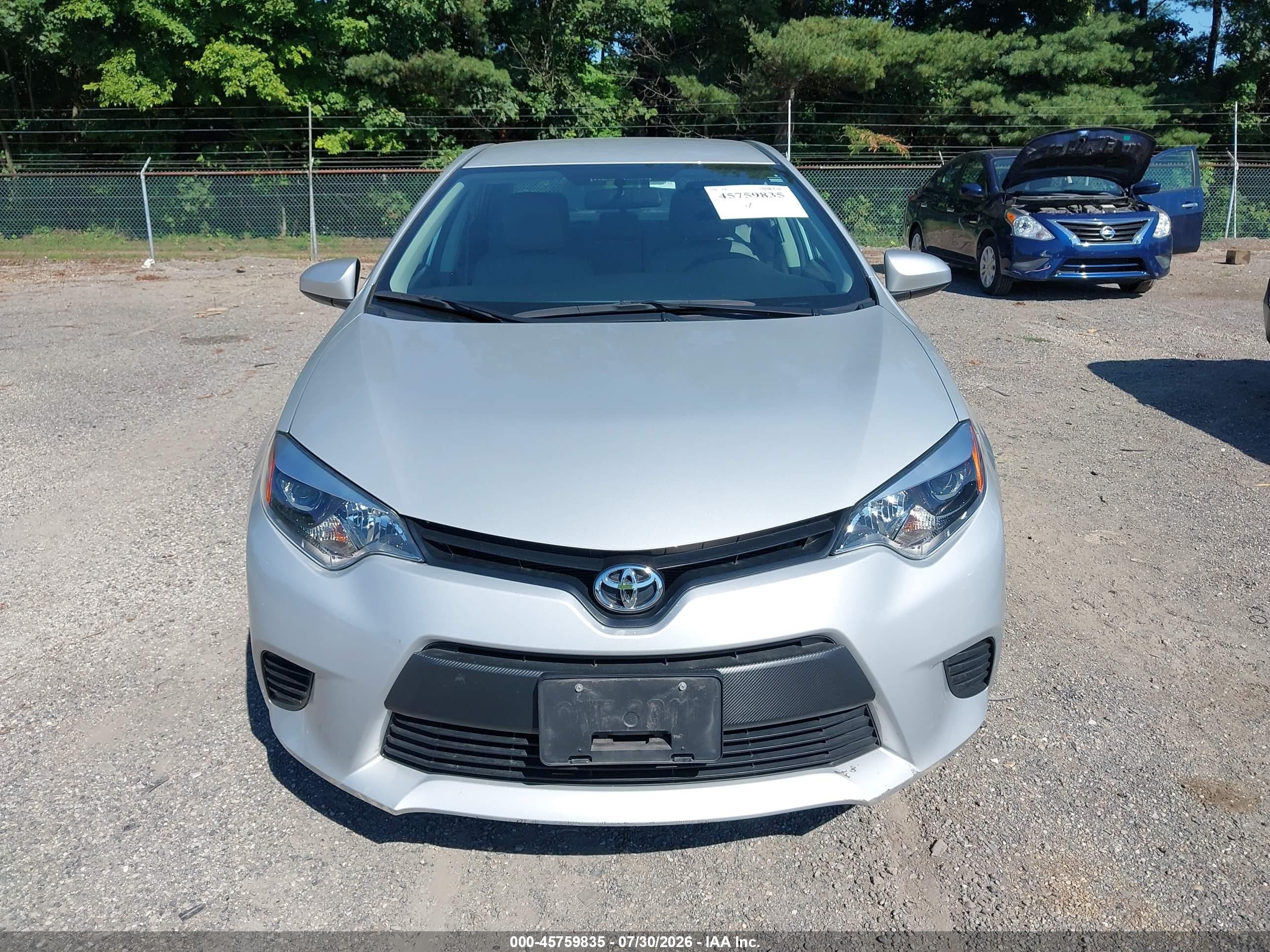 2014 Toyota Corolla Le Silver vin: 2T1BURHE3EC169704
