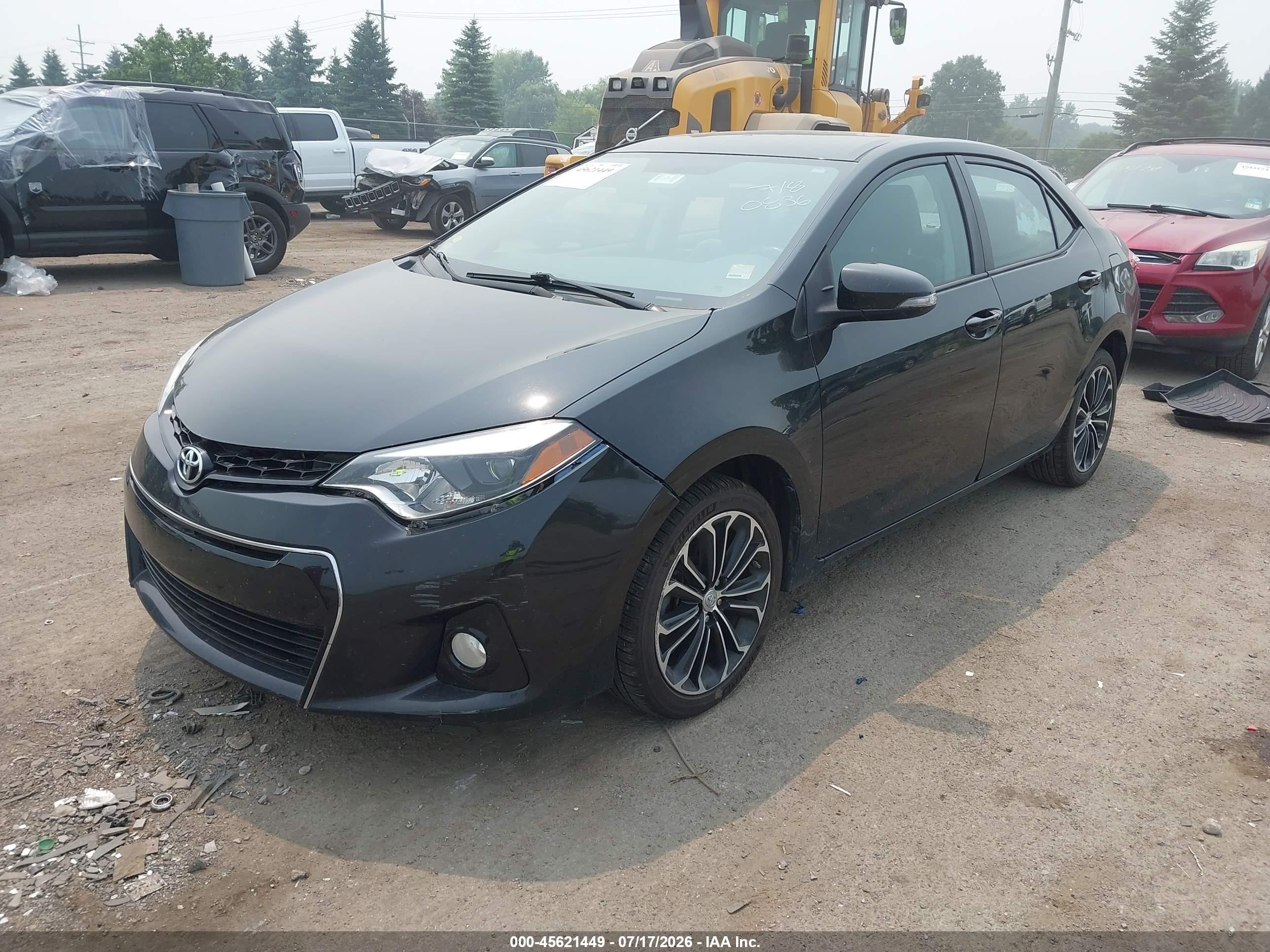 2014 Toyota Corolla S Plus Черный vin: 2T1BURHE3EC170836